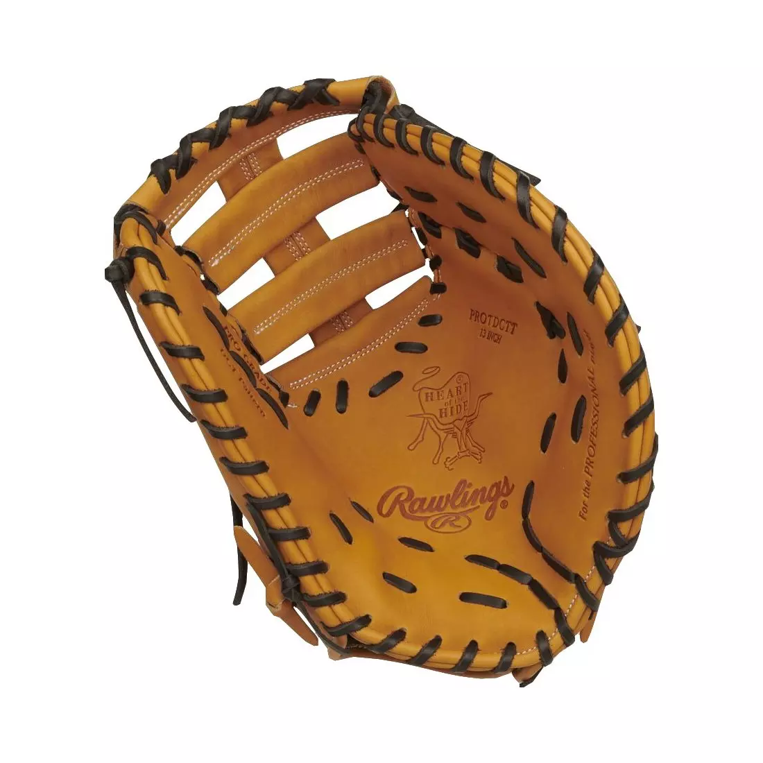 Rawlings Heart of the Hide 13" First Base Baseball Mitt RHT - TAN/BLACK