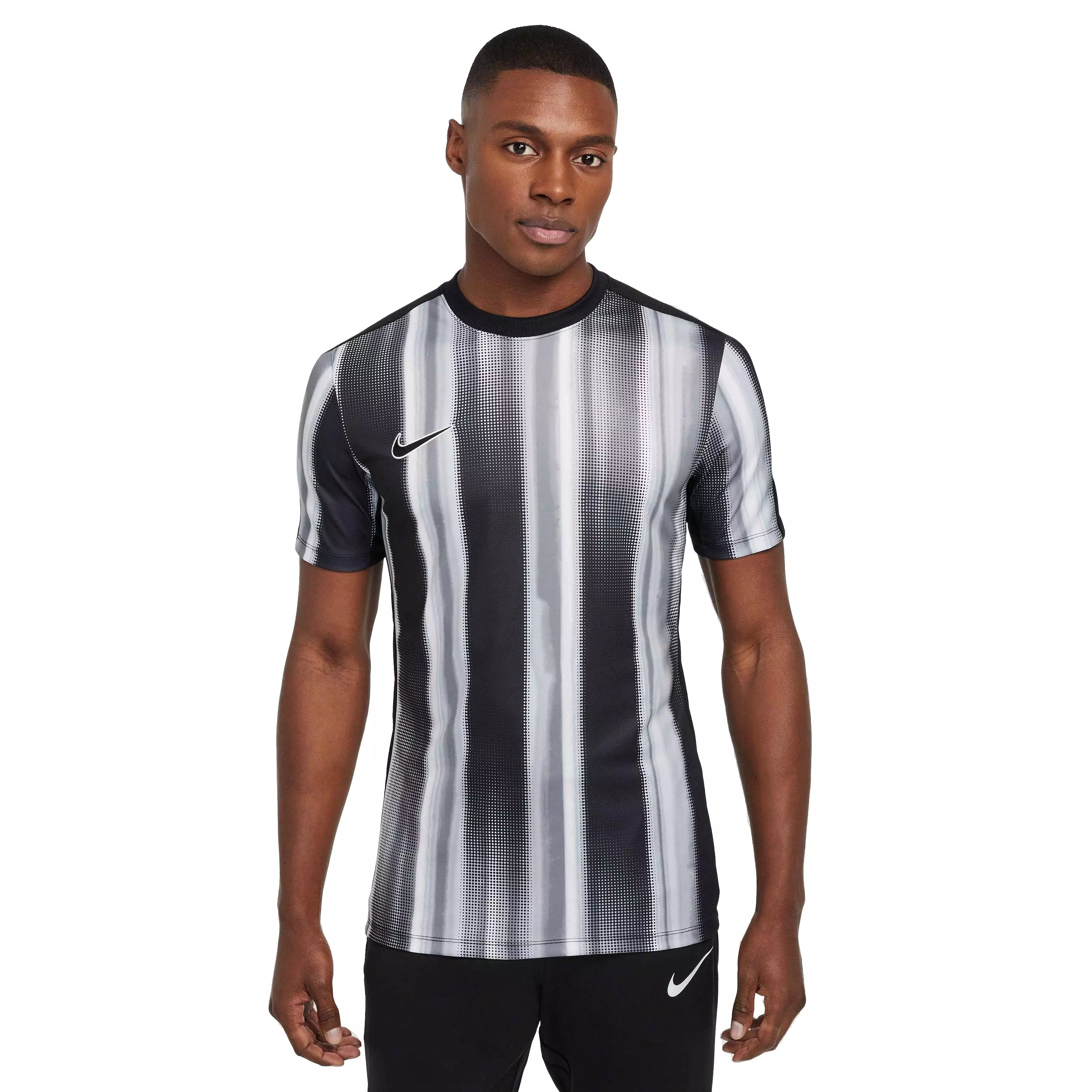 Nike Men's Dri-FIT ACD Short Sleeve Graphic Soccer Top - GREY/BLACK