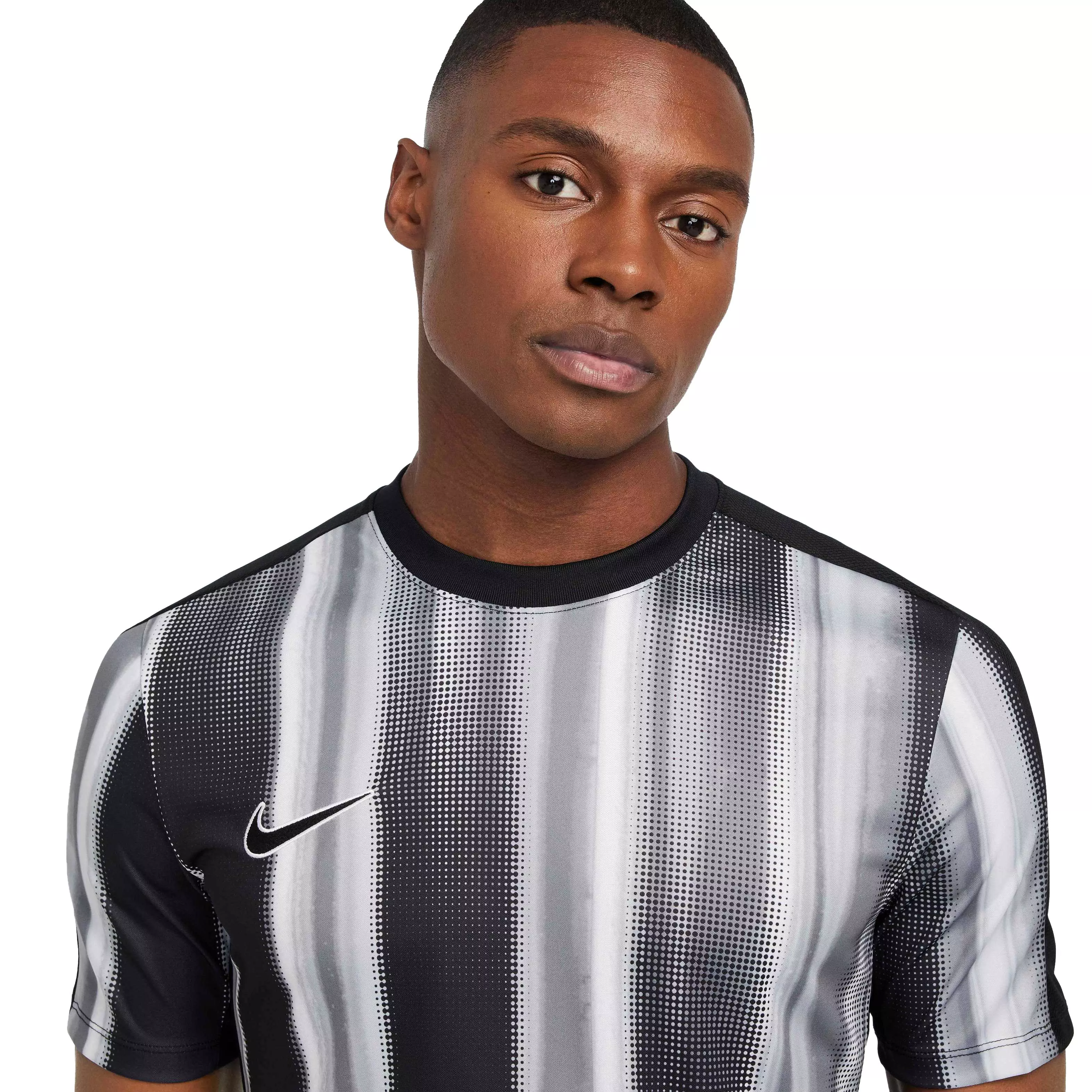 Nike Men's Dri-FIT ACD Short Sleeve Graphic Soccer Top - GREY/BLACK