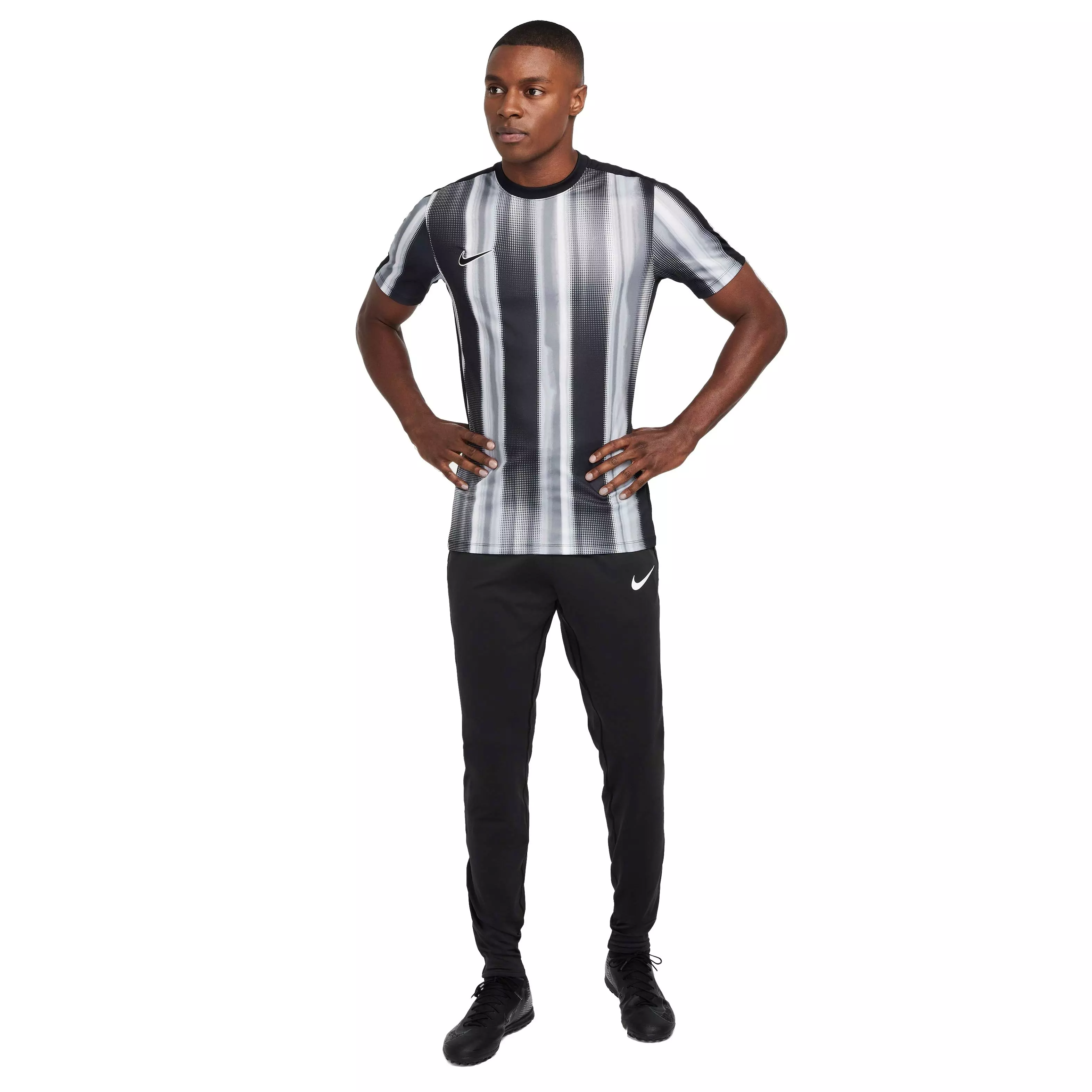 Nike Men's Dri-FIT ACD Short Sleeve Graphic Soccer Top - GREY/BLACK