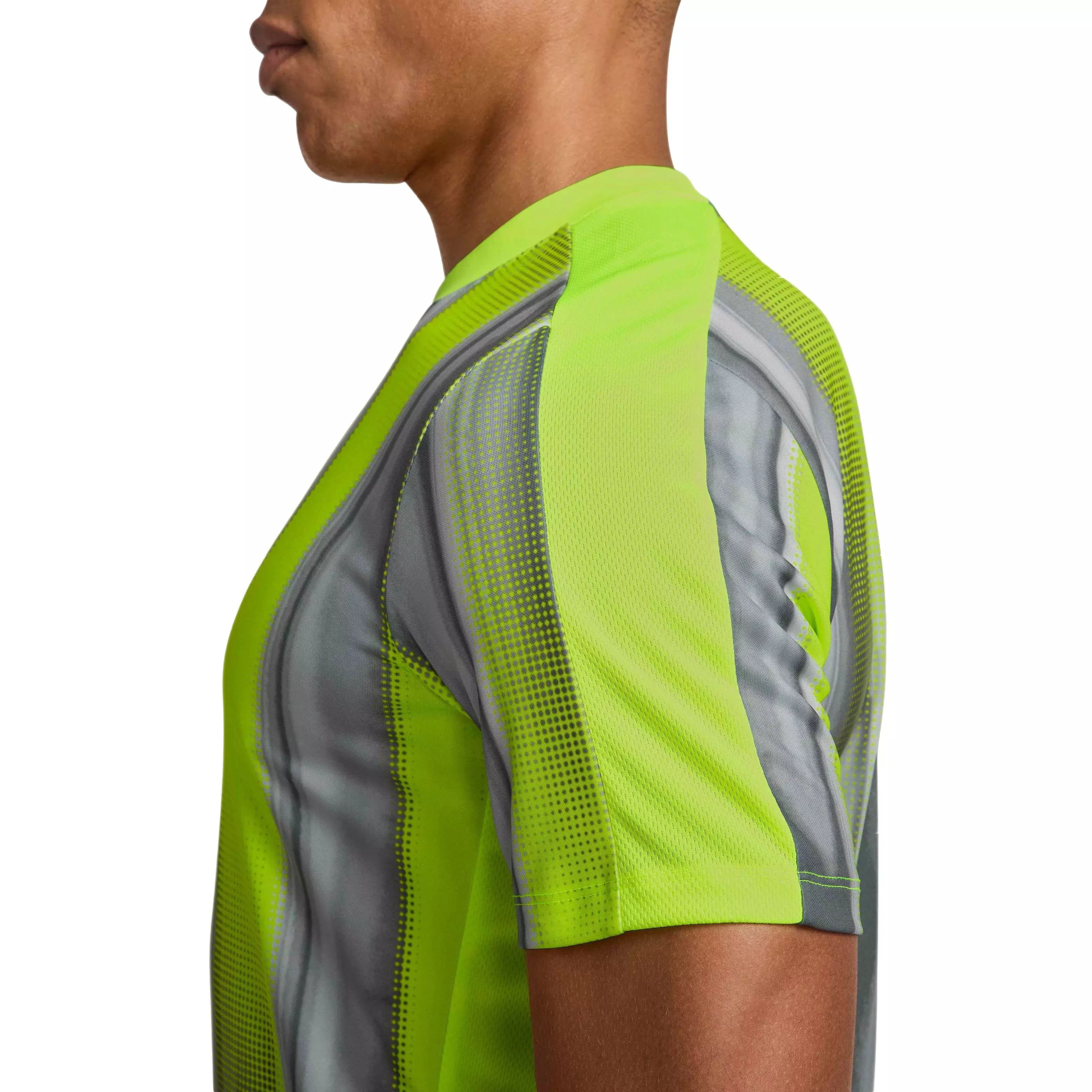 Nike Men's Dri-FIT ACD Short Sleeve Graphic Soccer Top - VOLT