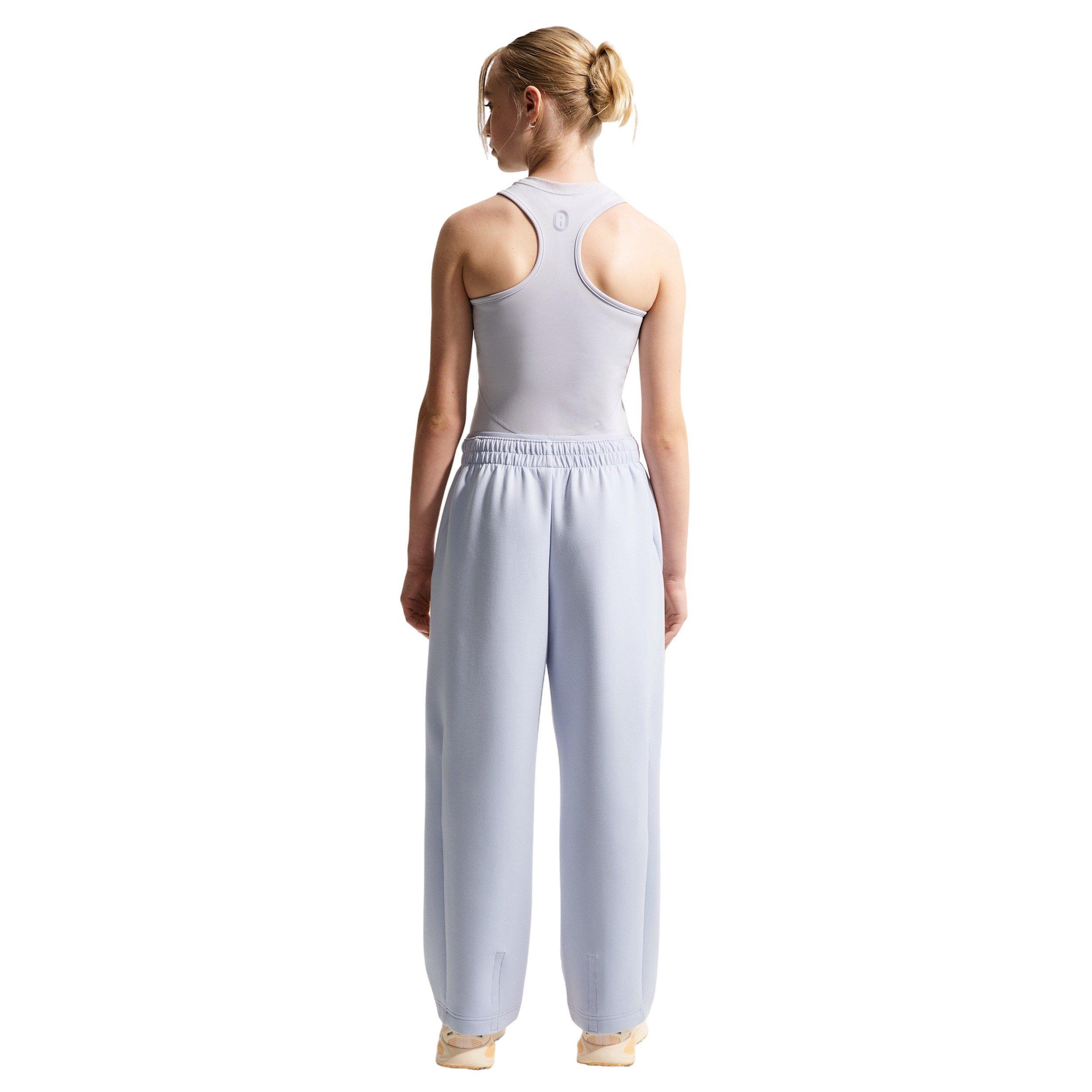 Nike MAVN High-Rise Therma-FIT Big Girls' Grey Knit Sweatpants