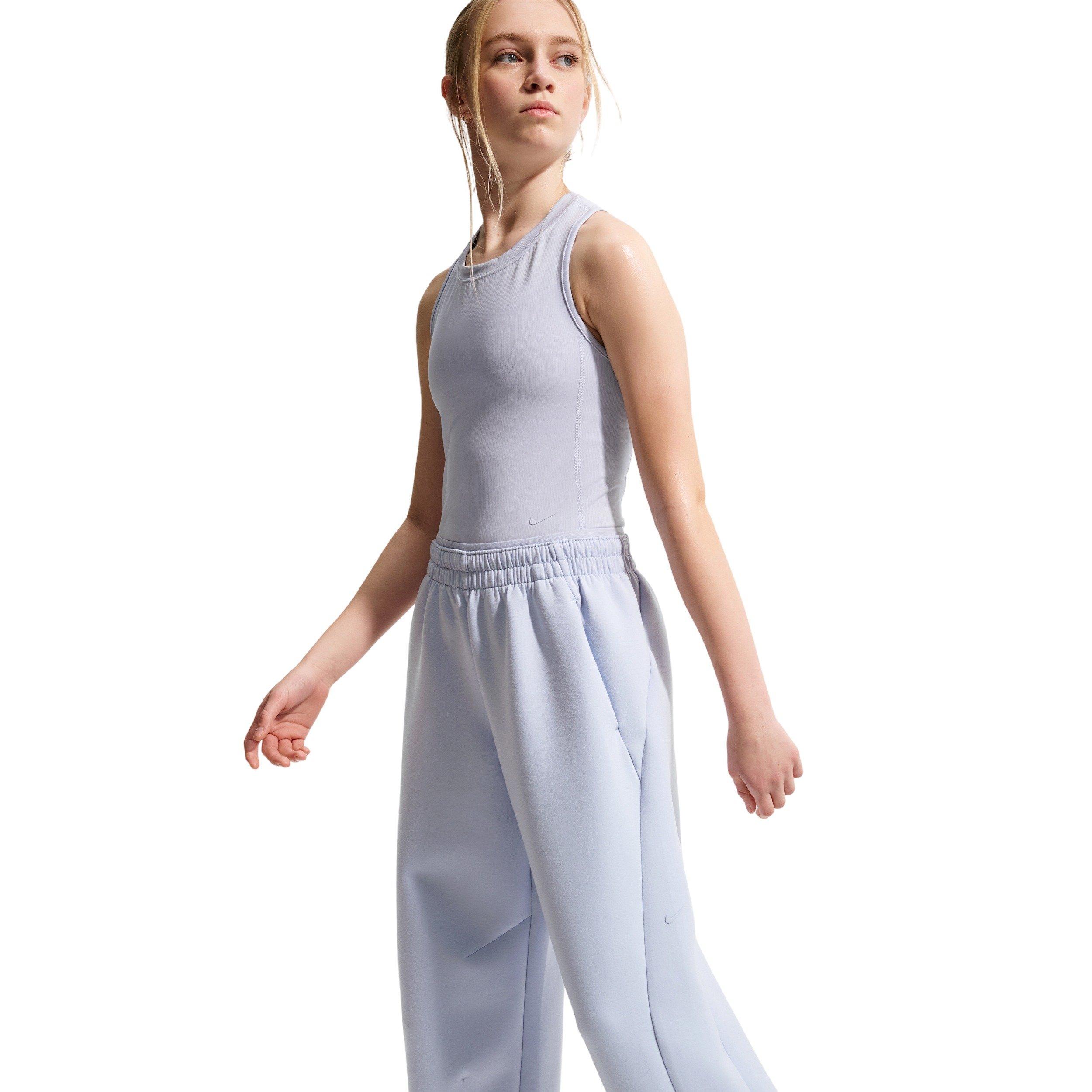 Nike Big Girls' MAVN High-Rise Therma-FIT Knit Sweatpants - Grey - GREY Thumbnail View 7