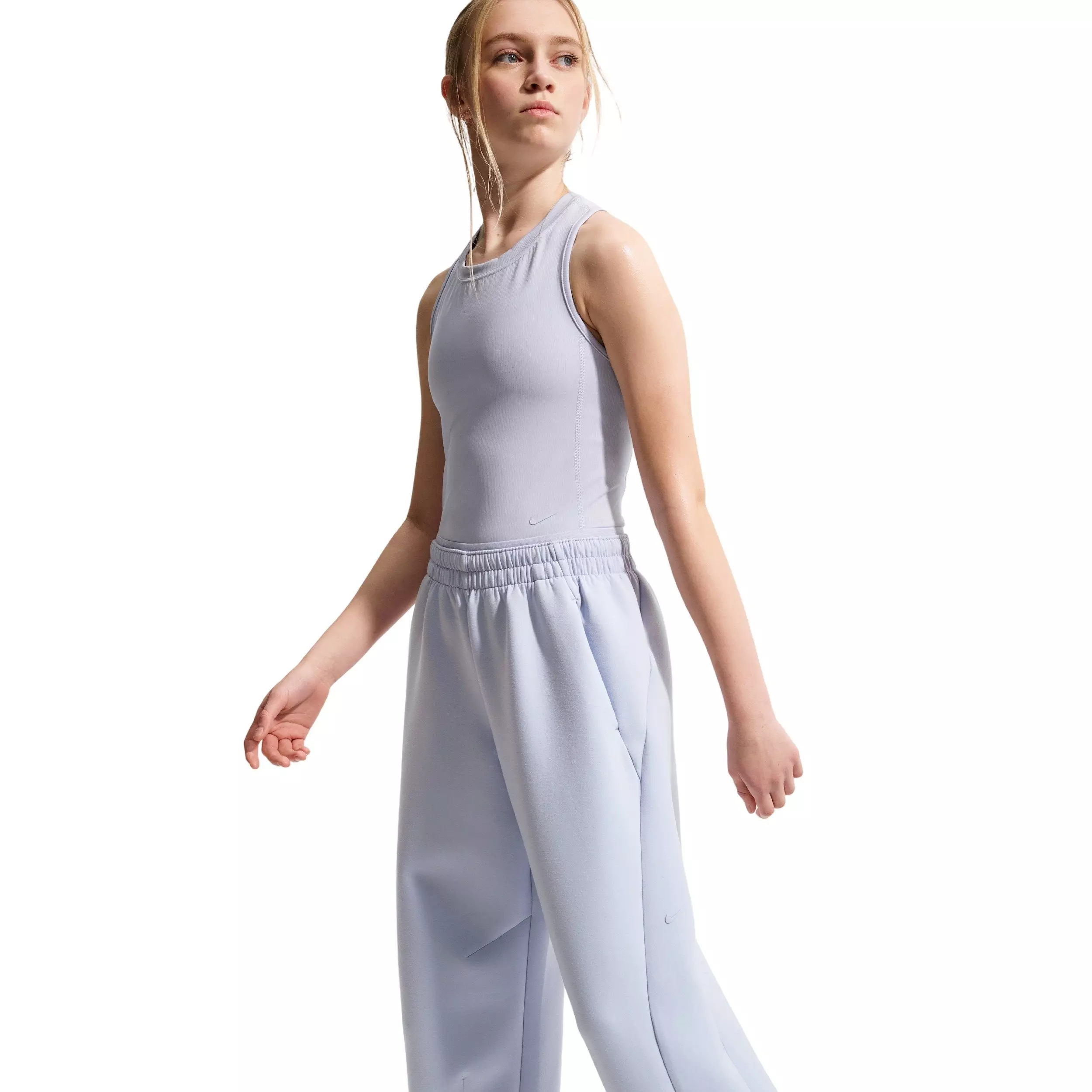 Nike Big Girls' MAVN High-Rise Therma-FIT Knit Sweatpants - Grey - GREY