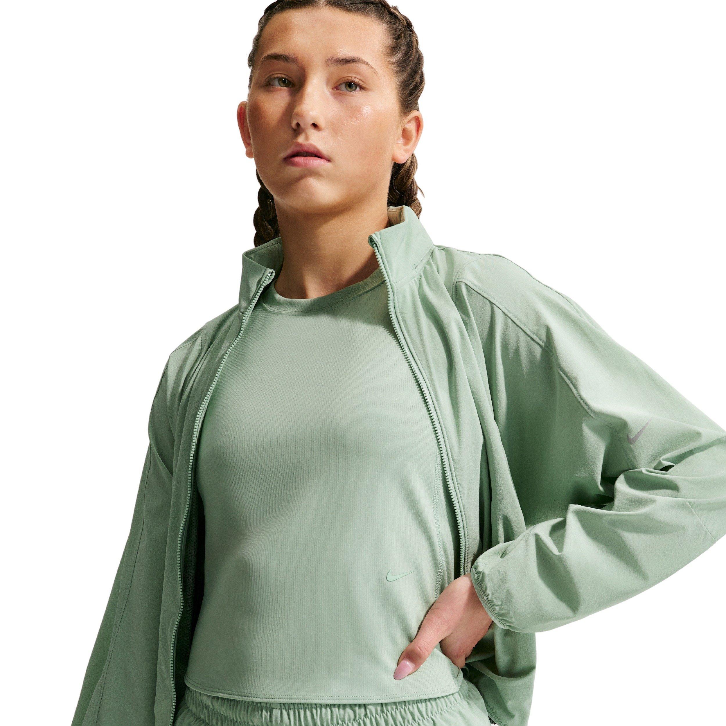 Nike MAVN Water Repellent UV Big Girls' Green Woven Jacket