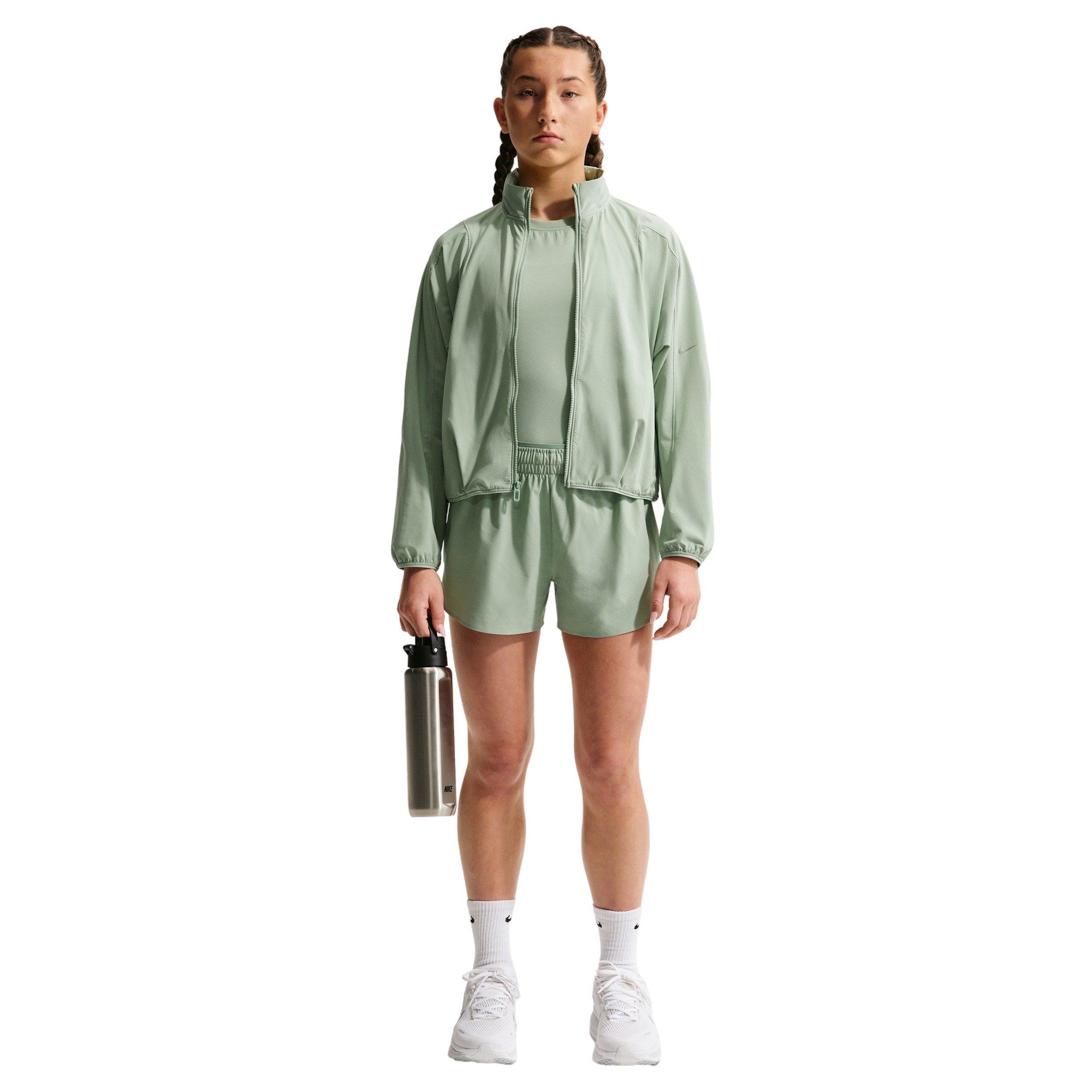 Nike Big Girls' MAVN Dri-FIT 3" Mid-Rise Repel Running Shorts - Green - GREEN Thumbnail View 1