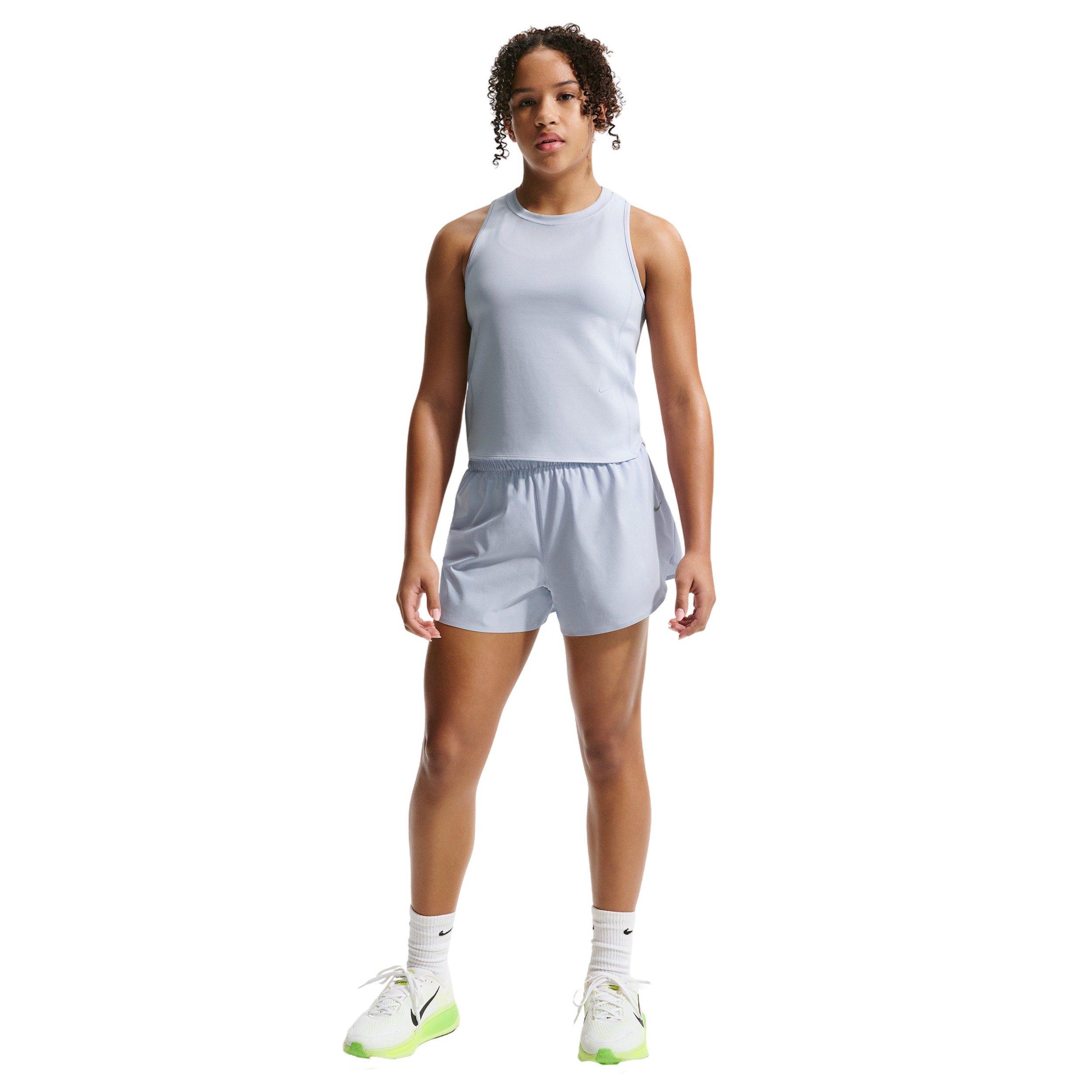 Nike Big Girls' MAVN Dri-FIT 3" Mid-Rise Repel Running Shorts - Grey - GREY Thumbnail View 1