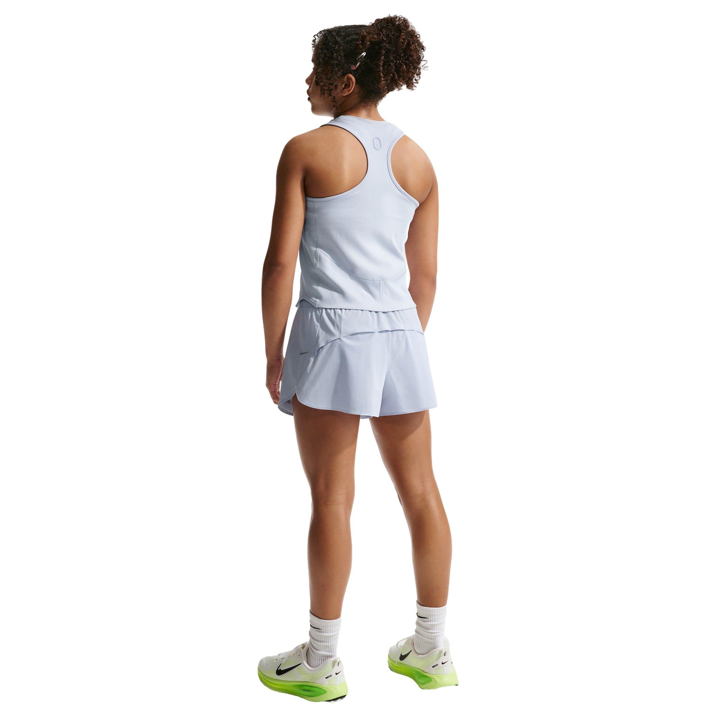 Nike Big Girls' MAVN Dri-FIT 3" Mid-Rise Repel Running Shorts - Grey - GREY Thumbnail View 2