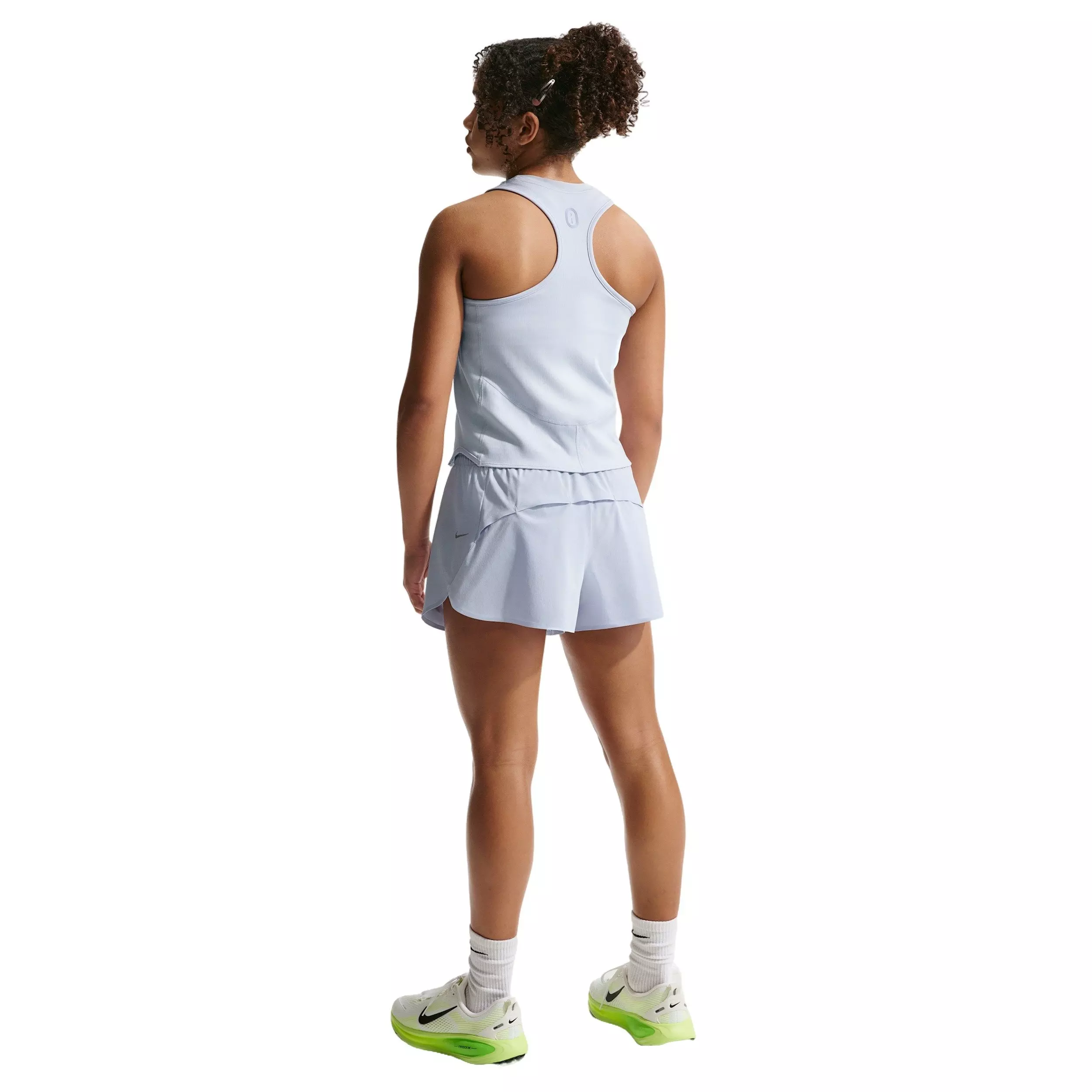 Nike Big Girls' MAVN Dri-FIT 3" Mid-Rise Repel Running Shorts - Grey - GREY