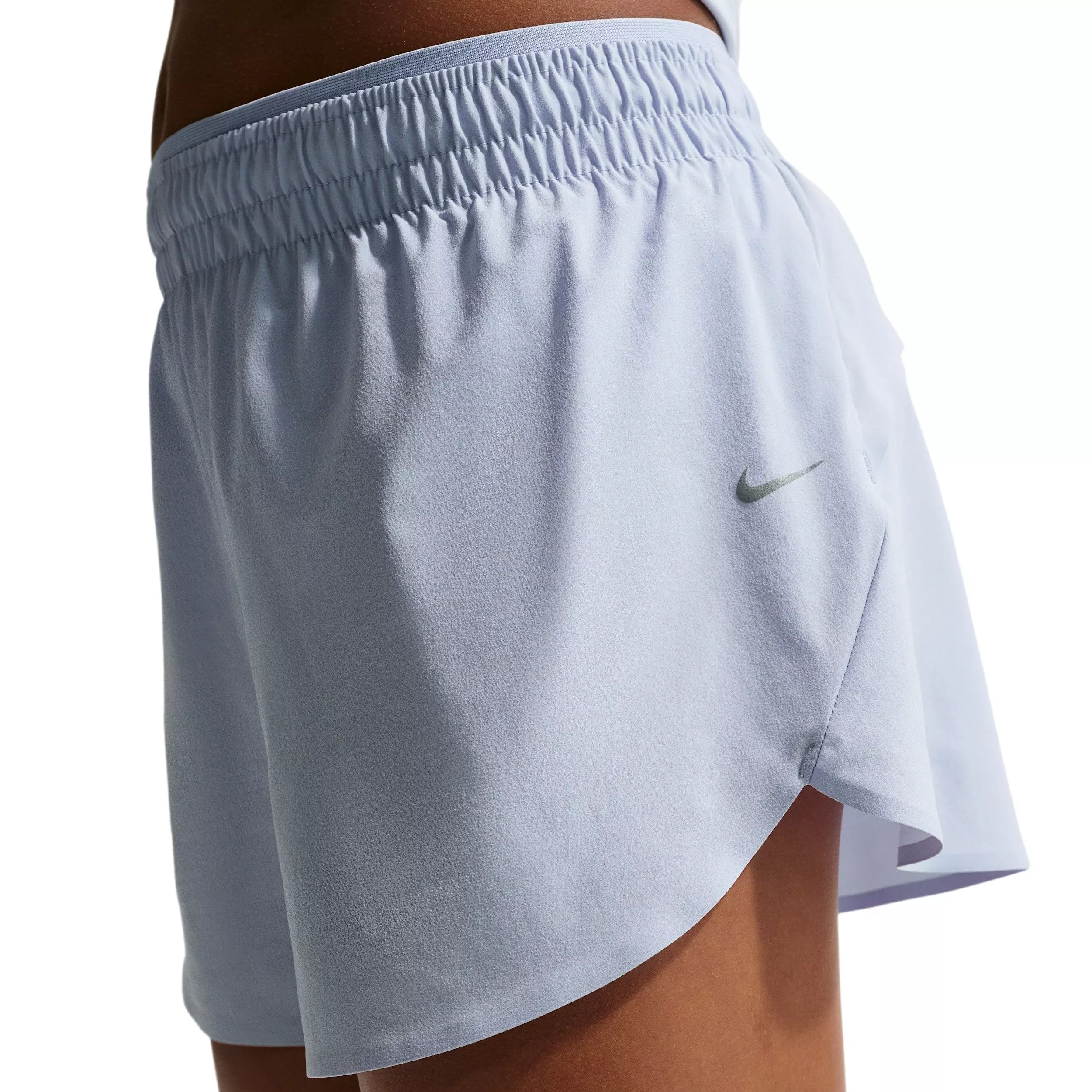 Nike Big Girls' MAVN Dri-FIT 3" Mid-Rise Repel Running Shorts - Grey - GREY