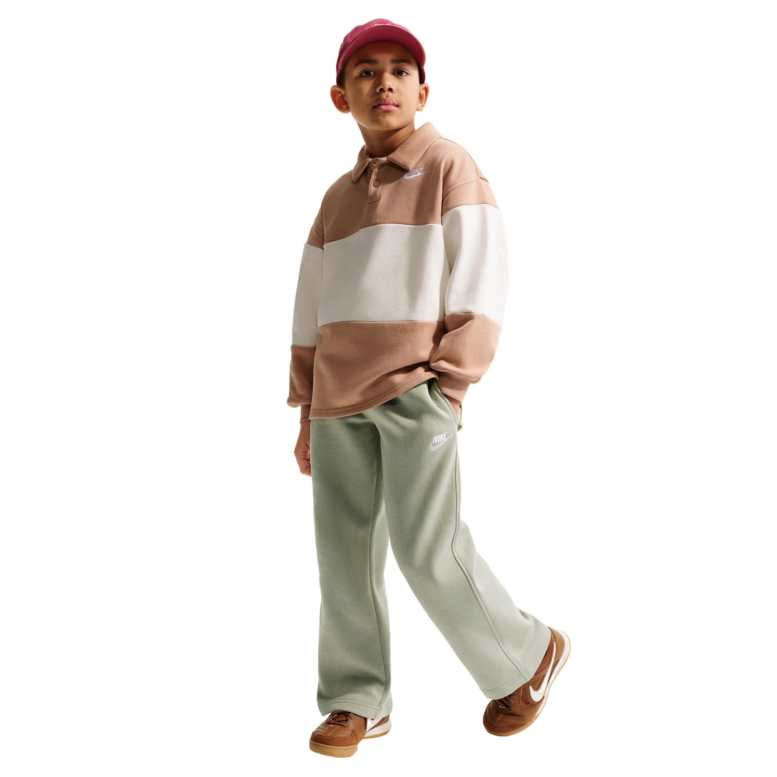 Nike Big Boys' Sportswear Loose Open-Hem Sweatpants - Light Green - LIGHT GREEN Thumbnail View 1