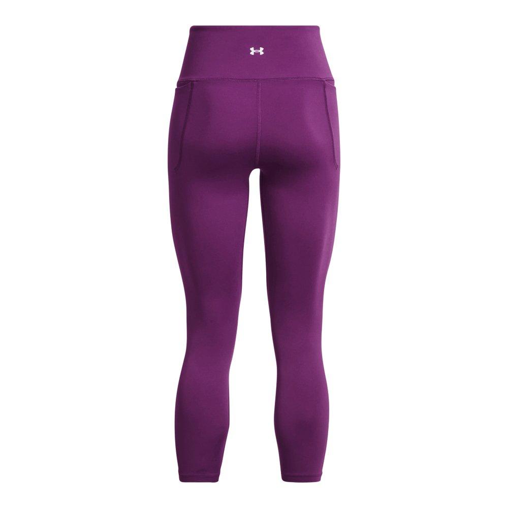 Women's leggings Under Armour Women's UA Meridian Ankle Leggings - purple  tint/metallic silver, Tennis Zone