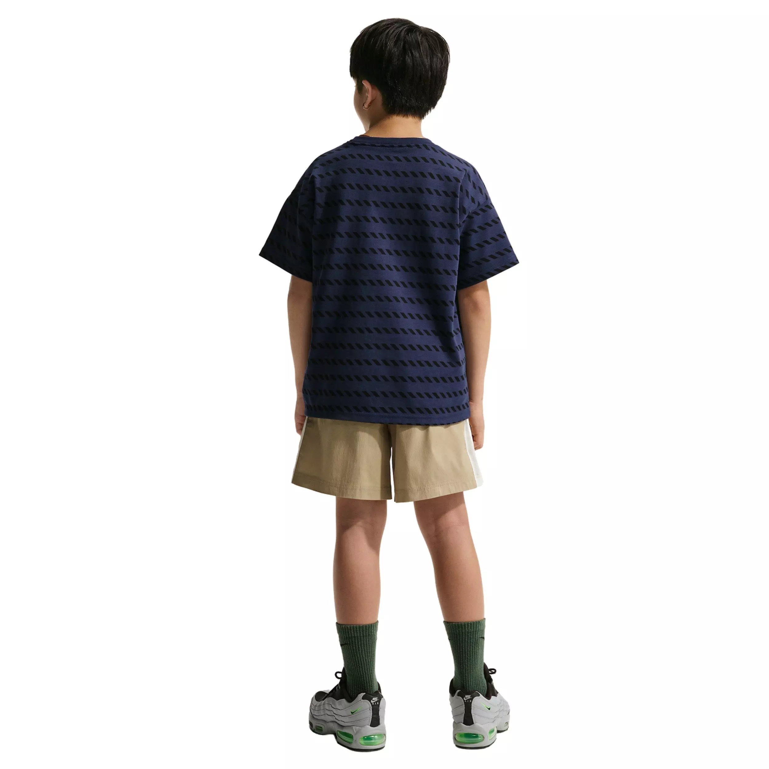 Nike Big Kids' Sportswear Woven Shorts - Beige - BEIGE