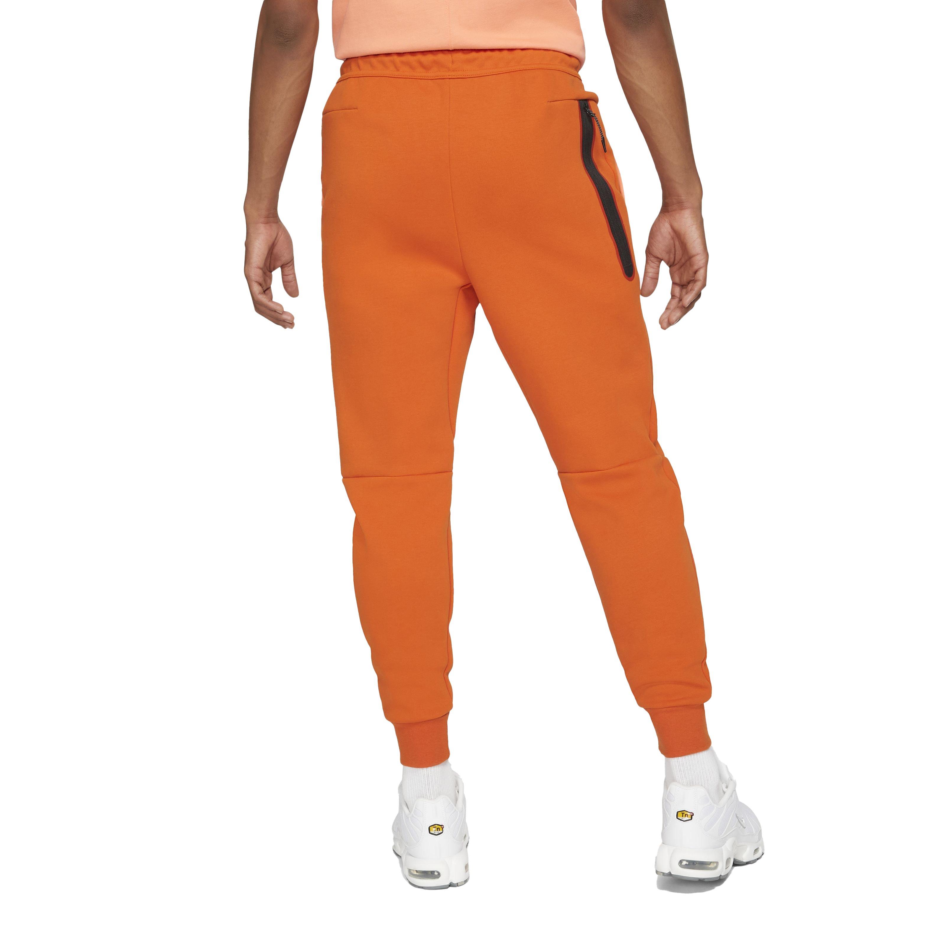 Nike Men's Sportswear Tech Fleece Joggers - ORANGE Thumbnail View 2