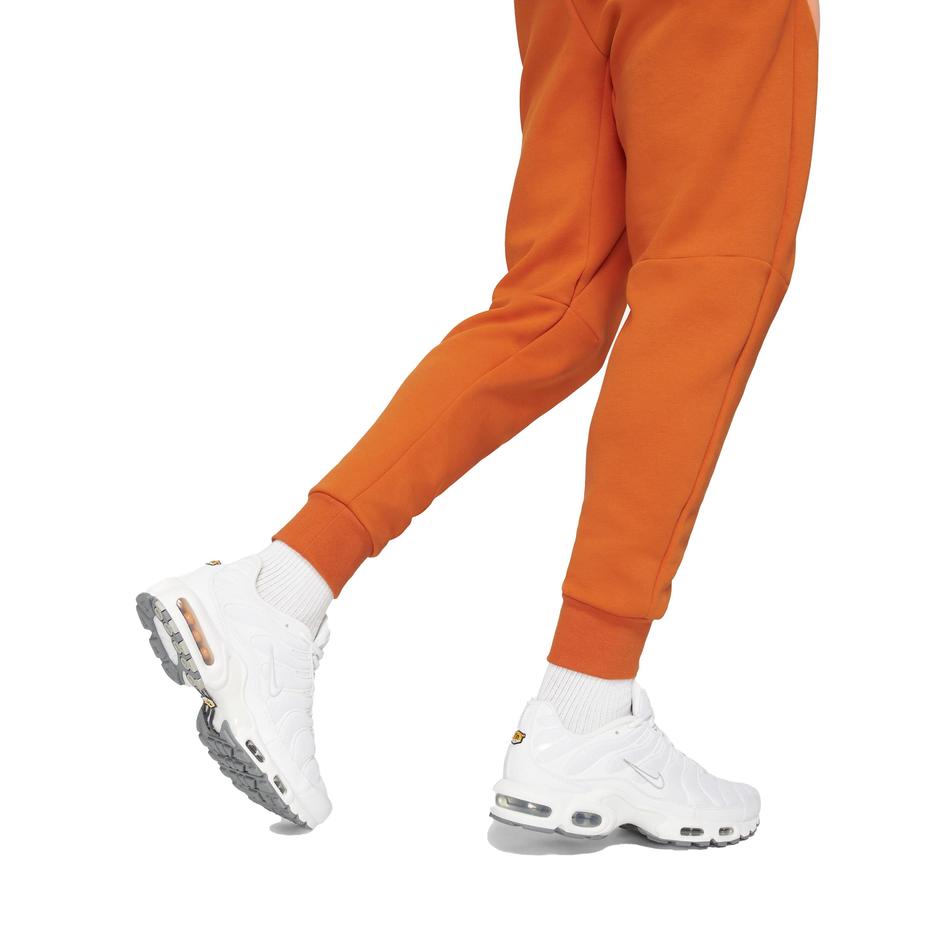Nike Men's Sportswear Tech Fleece Joggers - ORANGE Thumbnail View 5