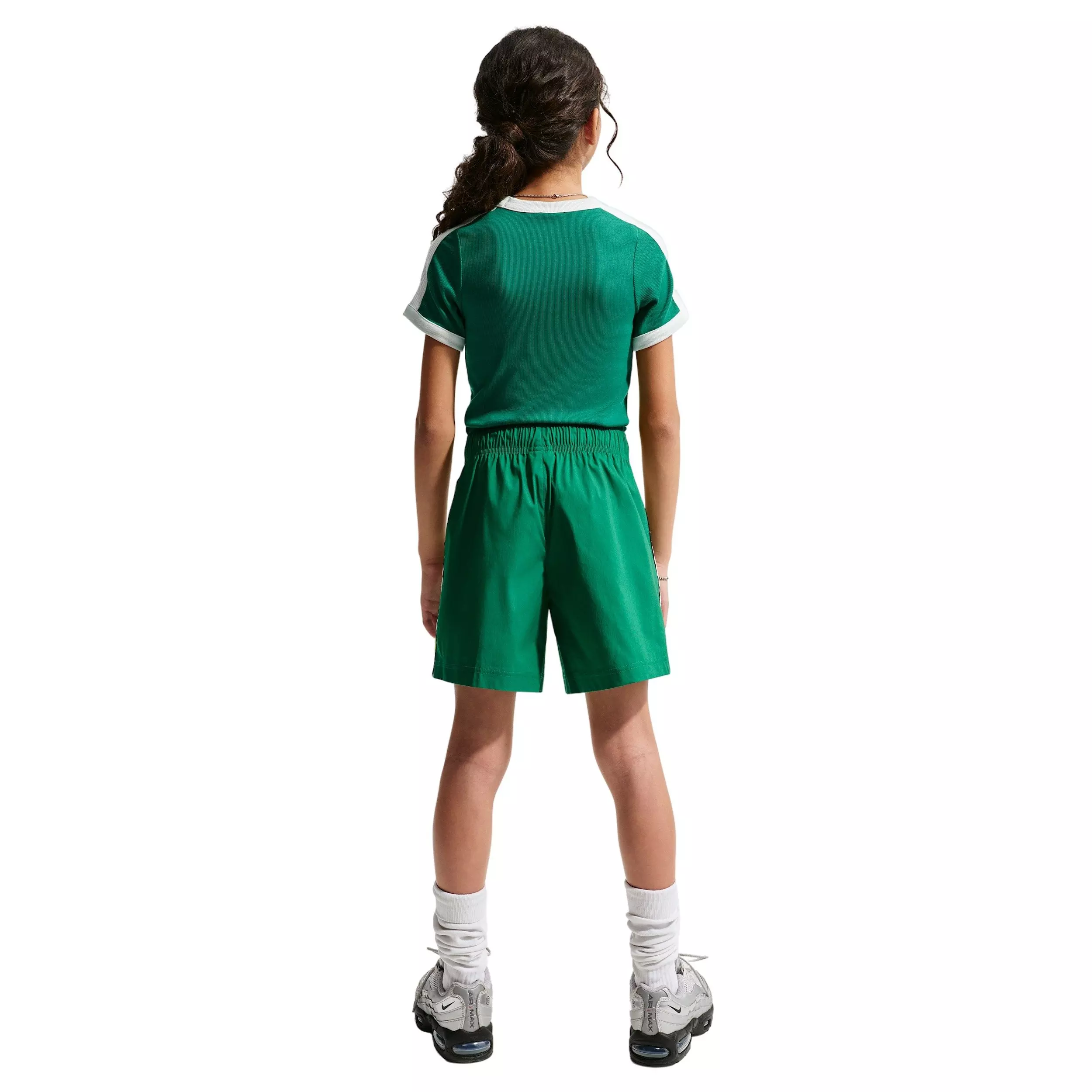 Nike Big Kids' Sportswear Woven Shorts - Green - GREEN