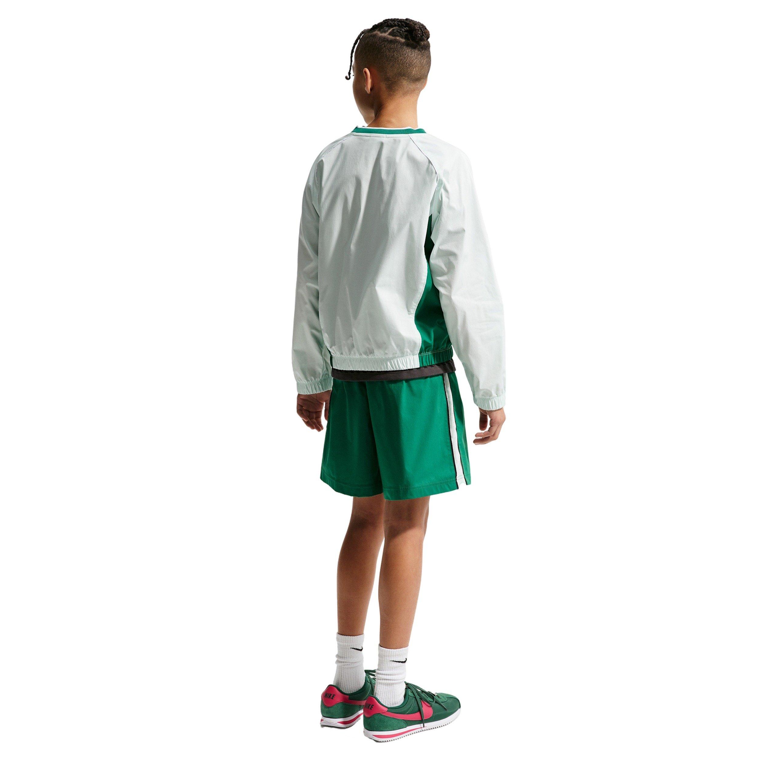 Nike Big Kids' Sportswear Woven Shorts - Green - GREEN Thumbnail View 6