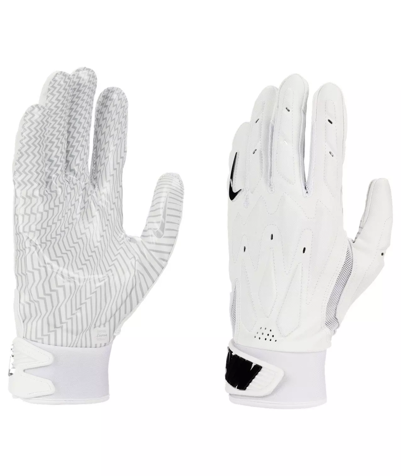 Nike D-Tack Football Gloves-White/Black - WHITE/BLACK