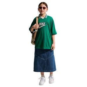 Nike Big Girls' Sportswear Denim Midi Skirt - Navy/Blue