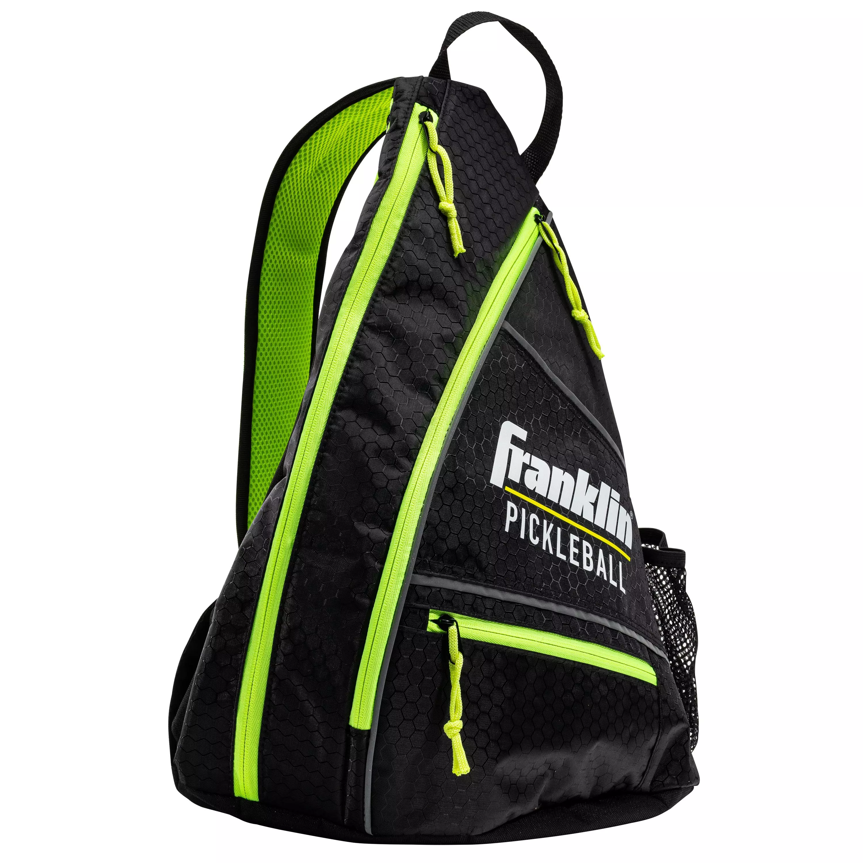Franklin Sports Pickleball Sling Bag - Black/Green - BLACK/GREEN