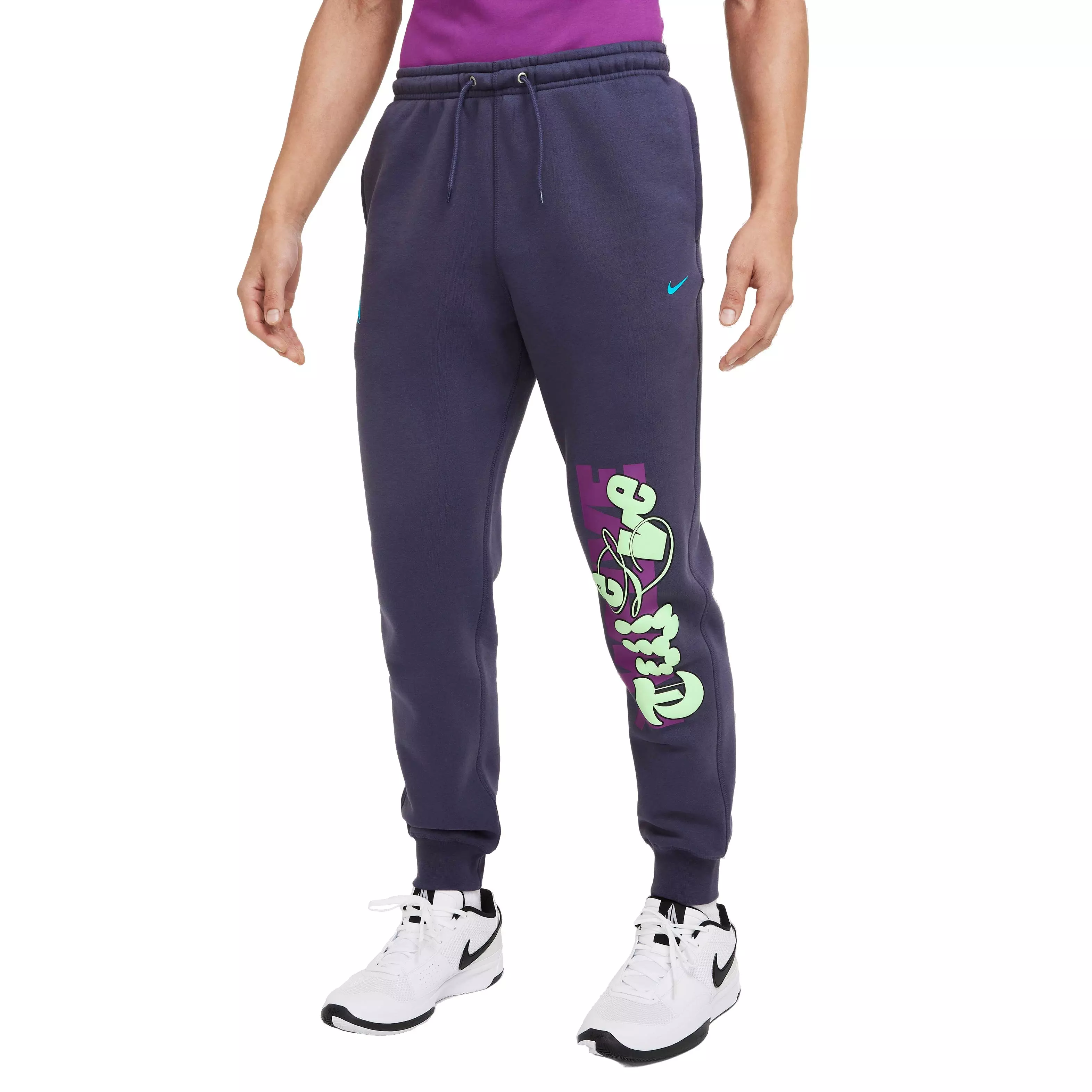 Nike Men's Club Fleece Ja Basketball Joggers - PURPLE