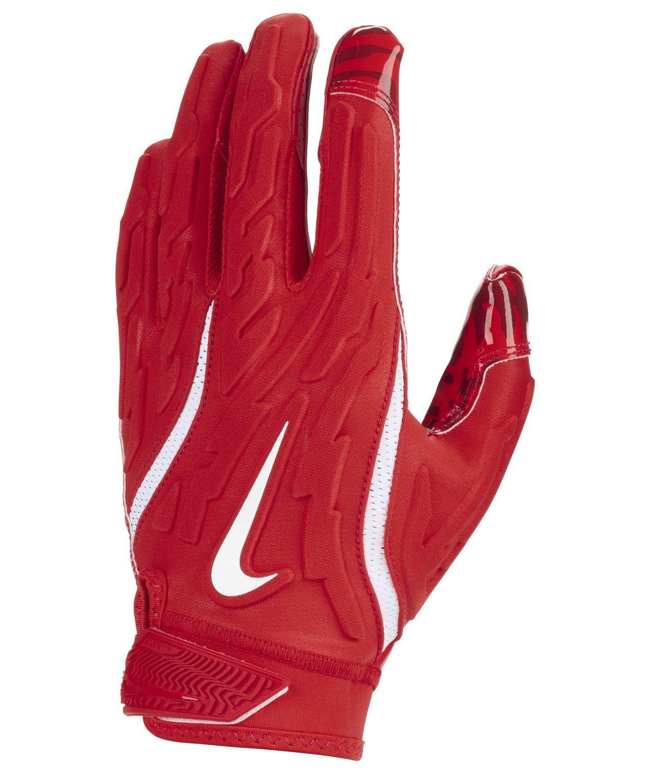 Nike Superbad Football Gloves-Red/White - RED/WHITE Thumbnail View 1