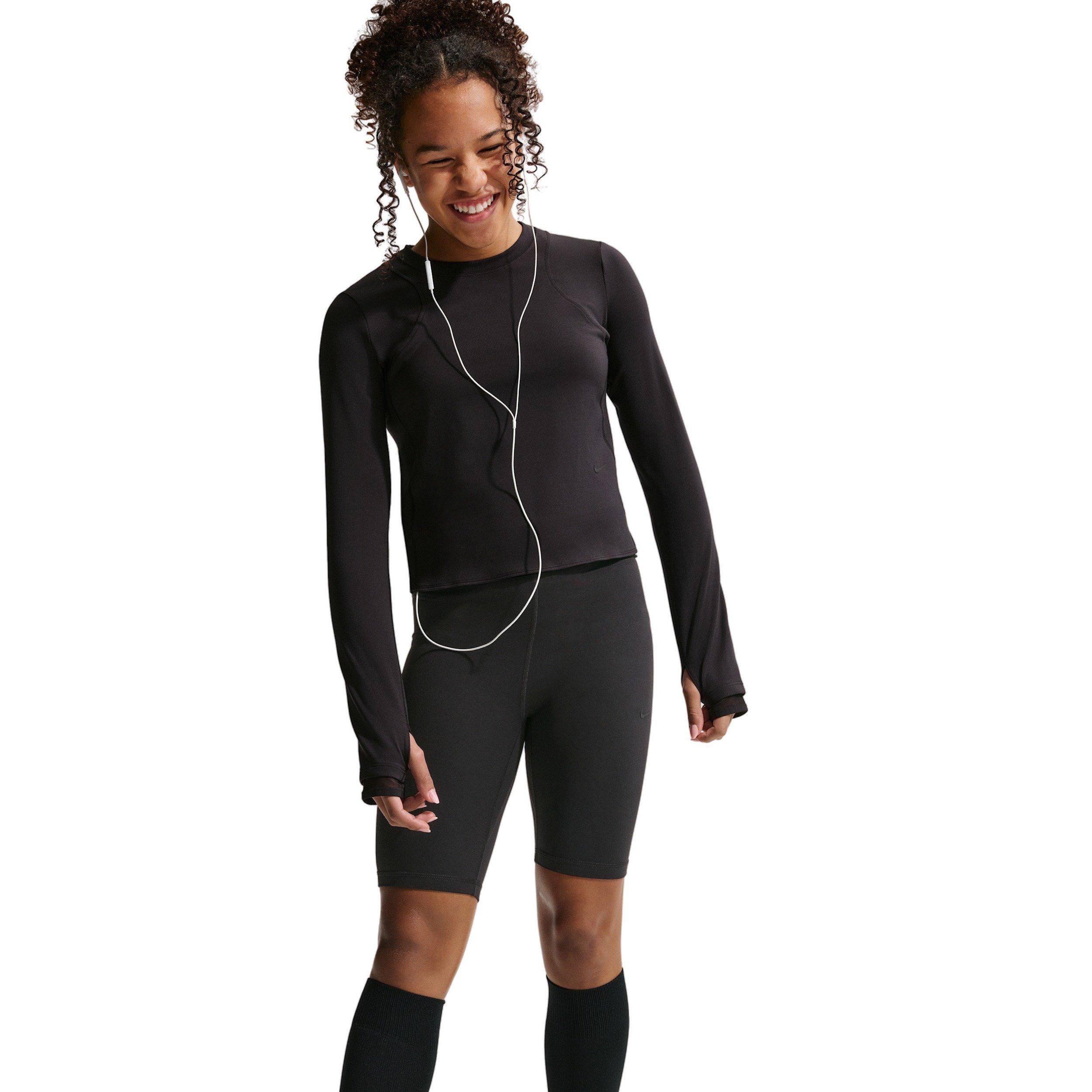 Nike MAVN Dri-FIT High-Rise Big Girls' Black 7" Shorts