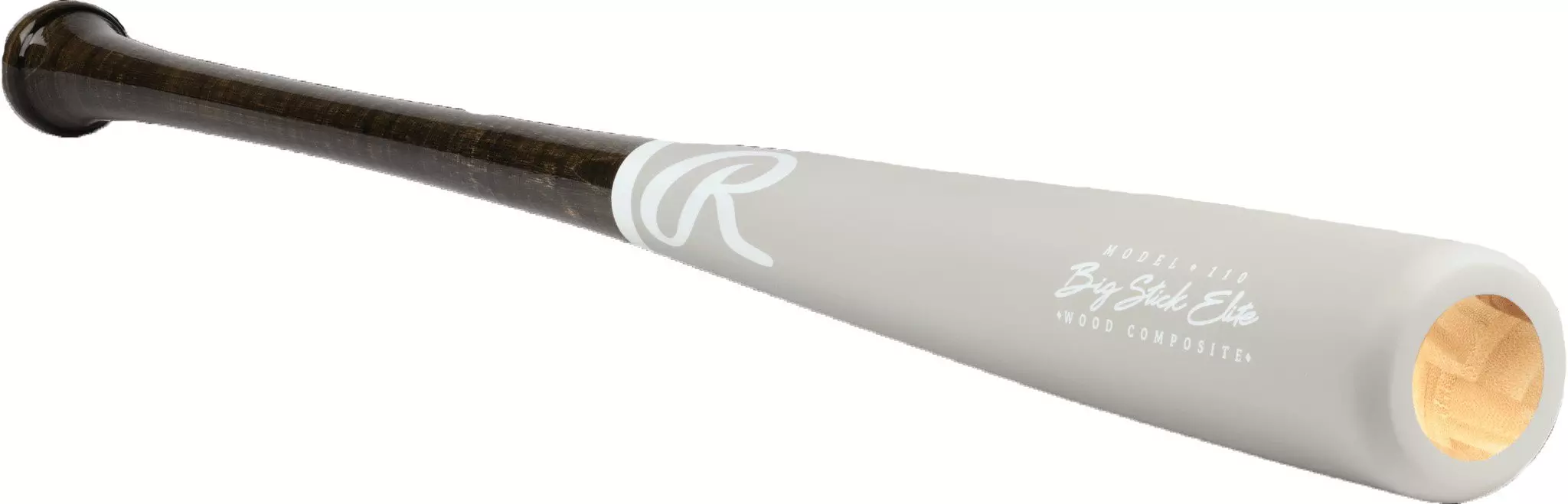 Rawlings Big Stick Elite 110 Pattern Maple/Bamboo Wood Bat 2024 - GREY/BLACK