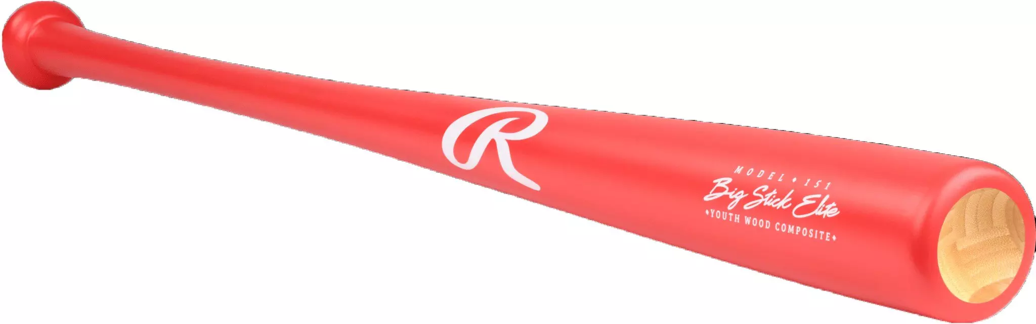 Rawlings Big Stick Elite Youth 151Y Pattern Maple/Bamboo Wood Bat 2024 - RED