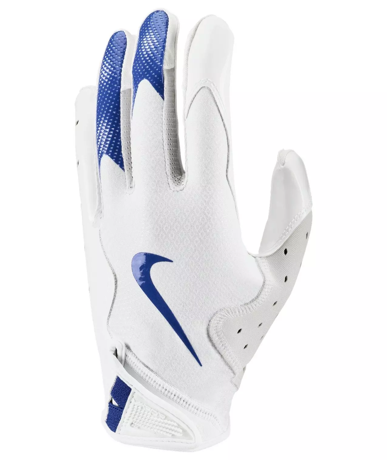 Nike Vapor Jet 8.0 Football Gloves-White/Royal - WHITE/ROYAL