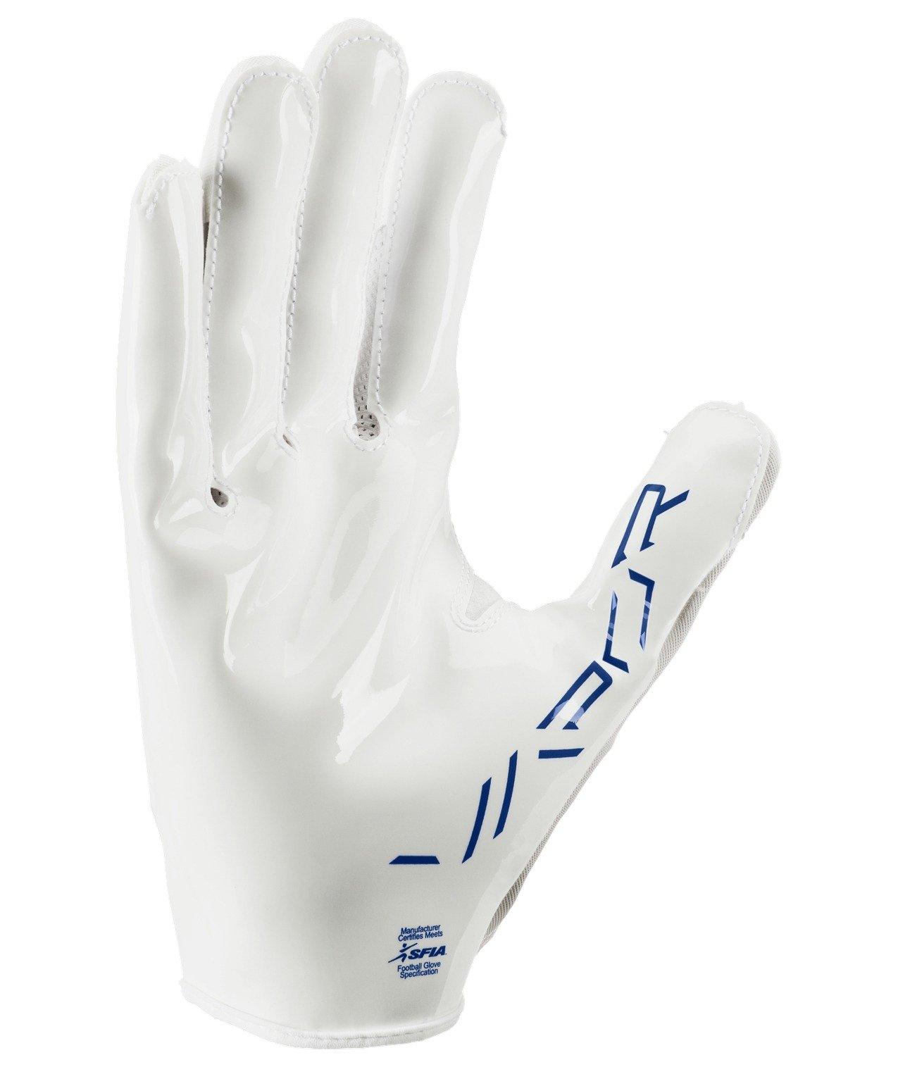 Nike Vapor Jet 8.0 Football Gloves-White/Royal