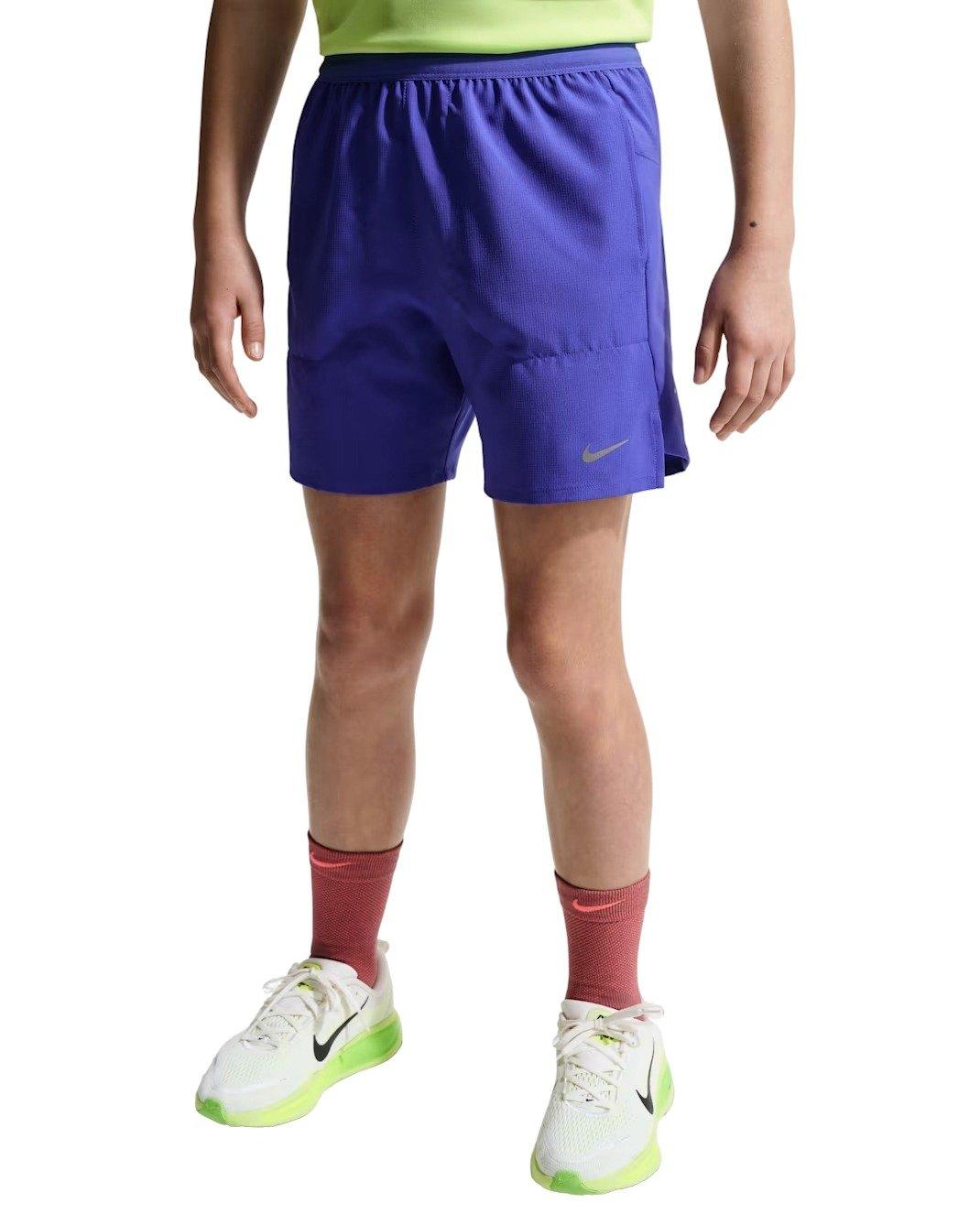Nike Stride Dri-FIT Big Kids' Blue Training Shorts