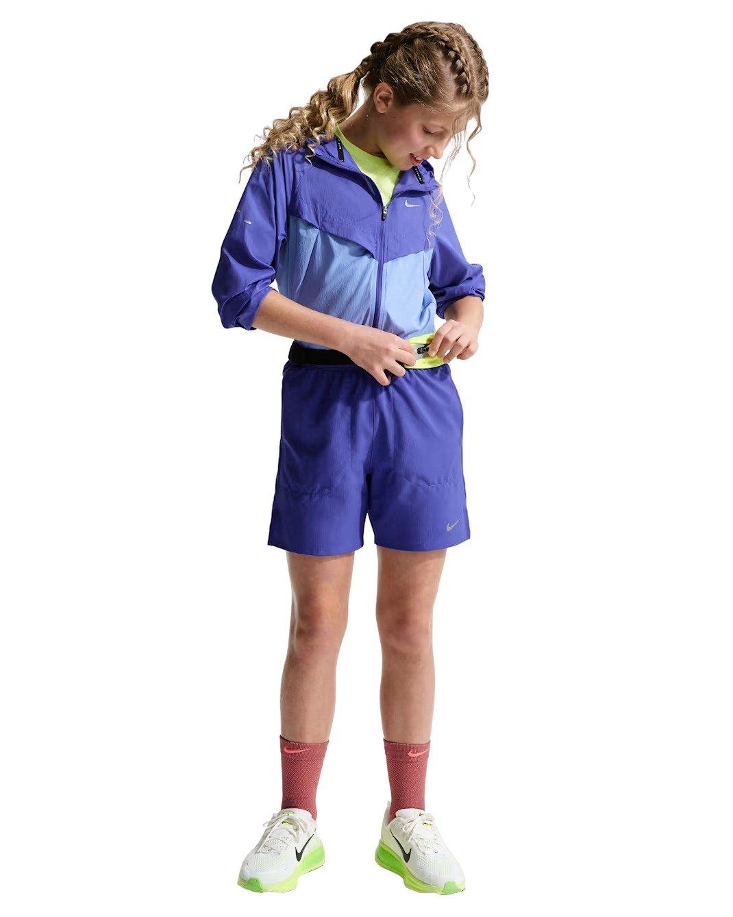 Nike Stride Dri-FIT Big Kids' Blue Training Shorts