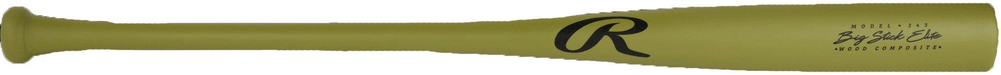 Rawlings Big Stick Elite 243 Pattern Maple/Bamboo Wood Bat 2024 - GREEN Thumbnail View 2
