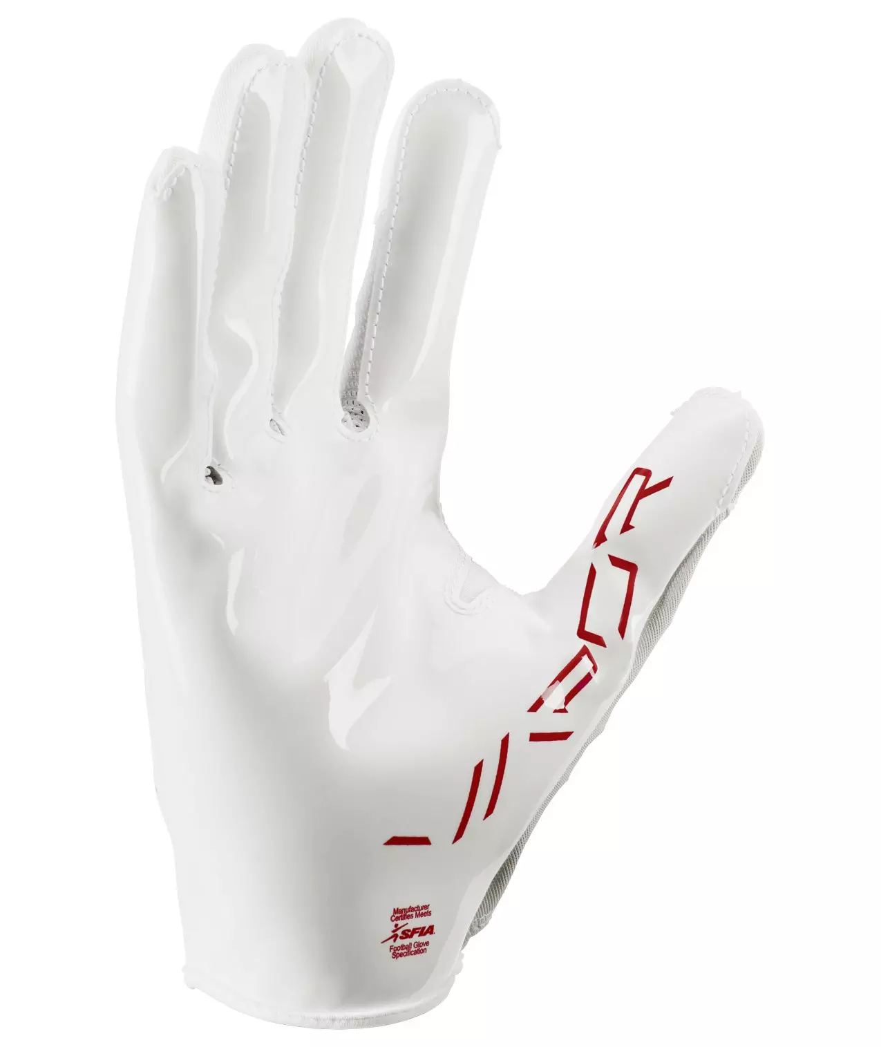 Nike Vapor Jet 8.0 Football Gloves-White/Red - WHITE/RED