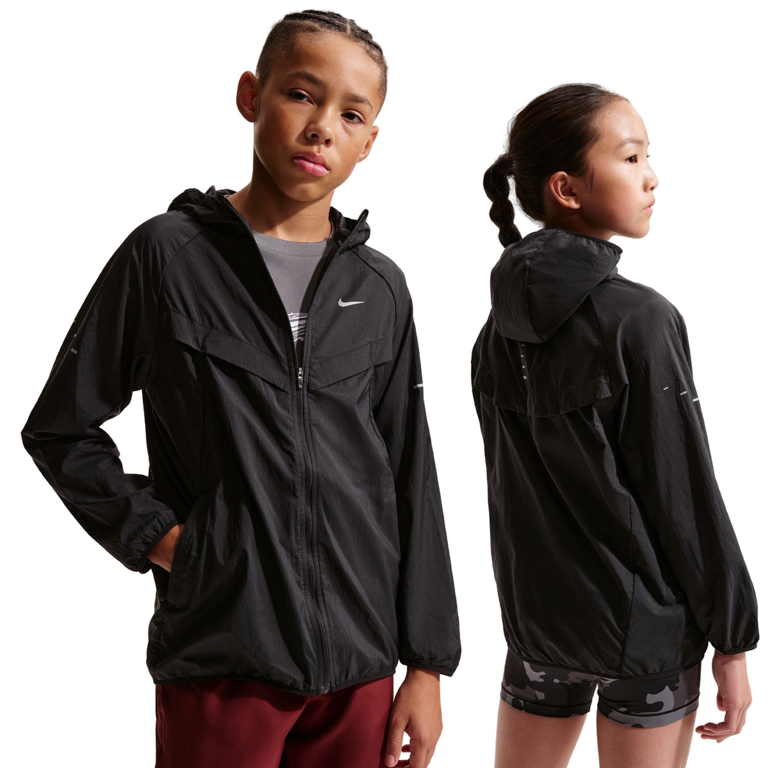 Nike Stride Repel UV Big Kids' Black Training Jacket