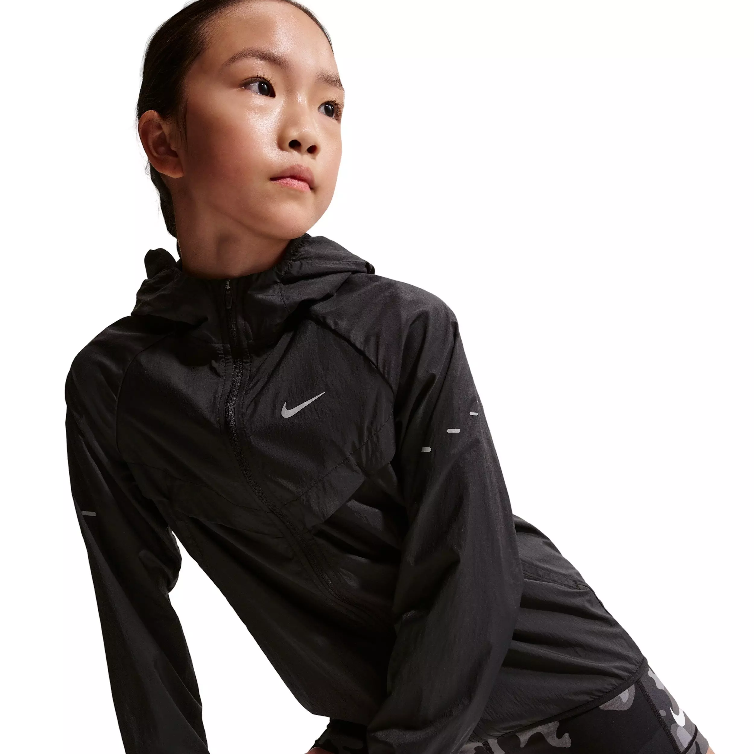 Nike Big Kids' Stride Repel UV Training Jacket - Black - BLACK