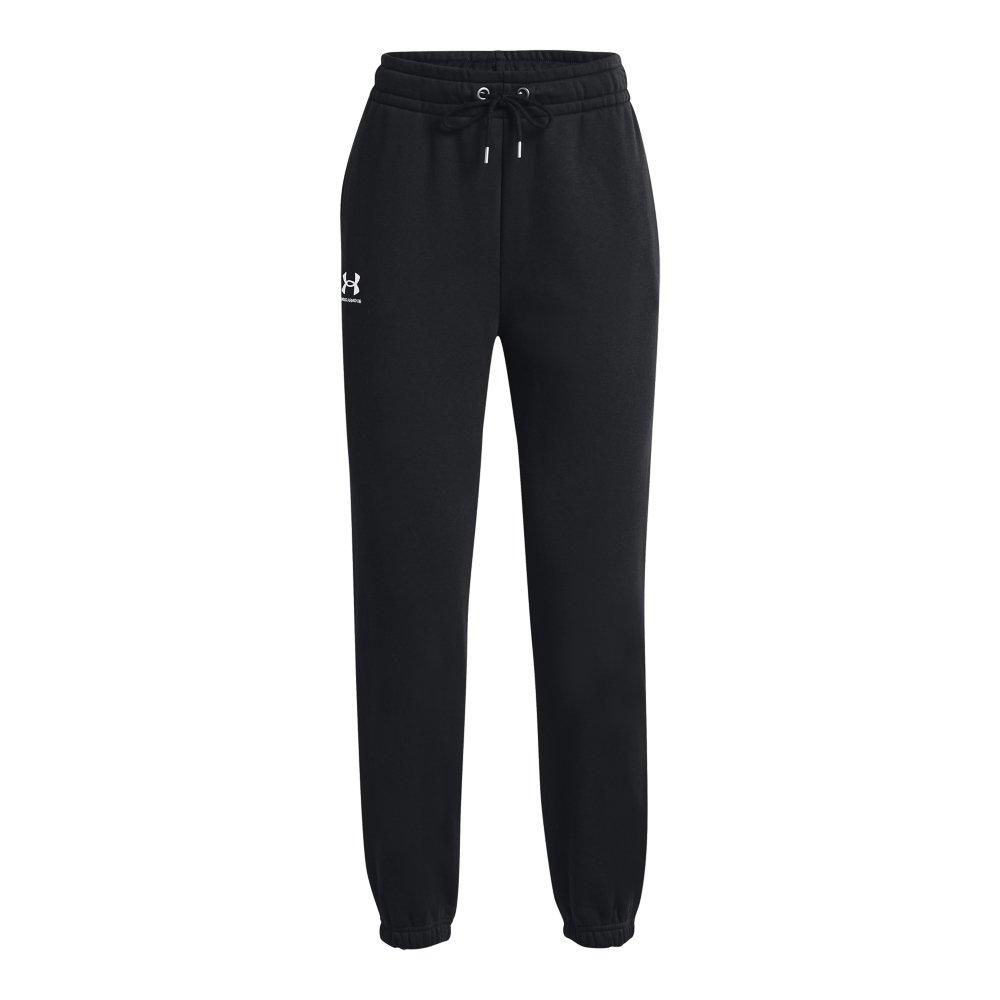Under Armour Women's Essential Fleece Jogger - BLACK Thumbnail View 5