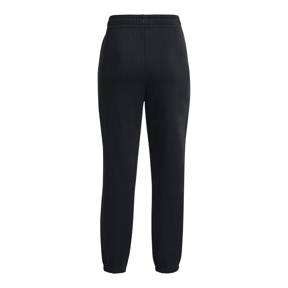 Under Armour Women's Essential Fleece Jogger - BLACK Thumbnail View 6
