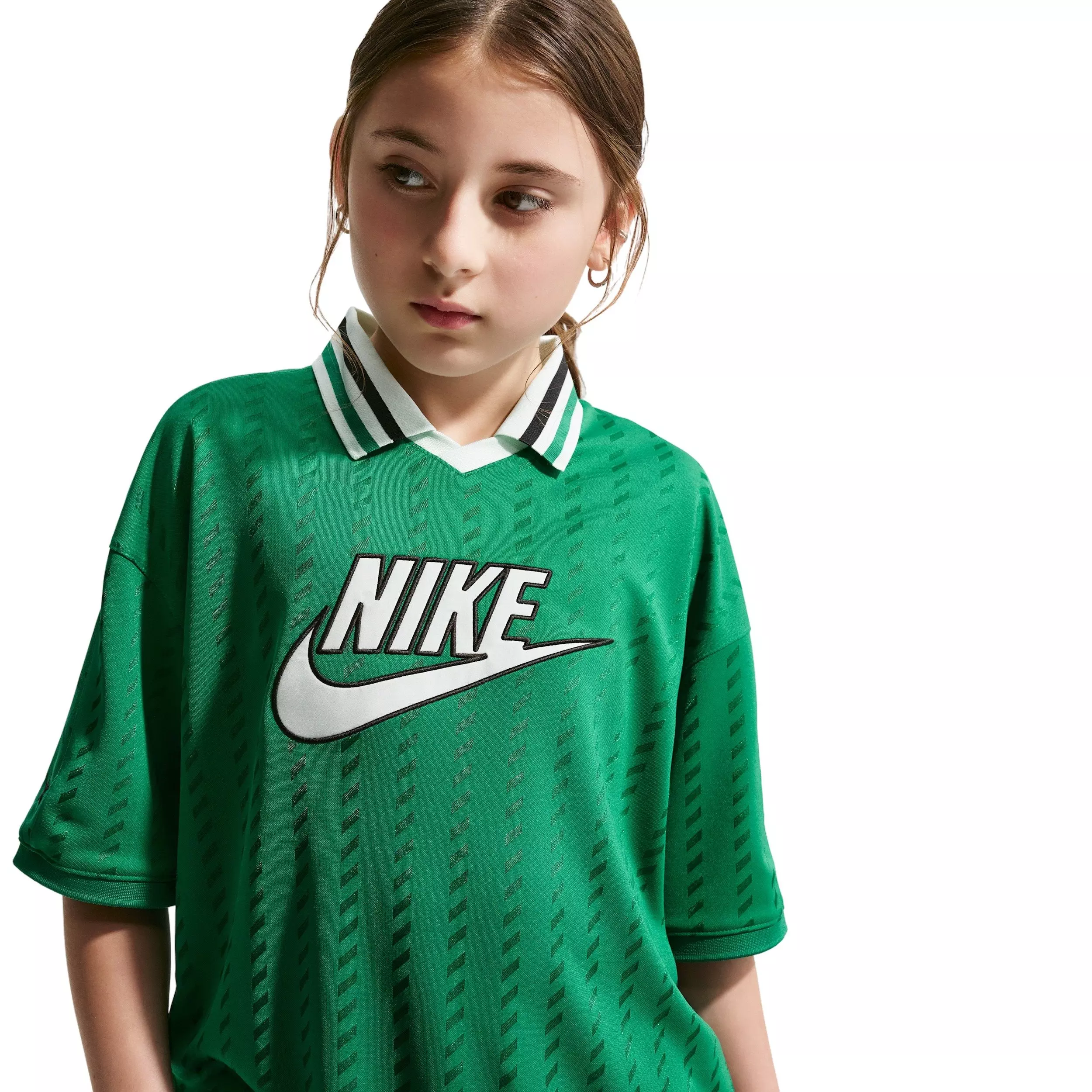 Nike Big Kids' Sportswear Short Sleeve Jersey - Green - GREEN