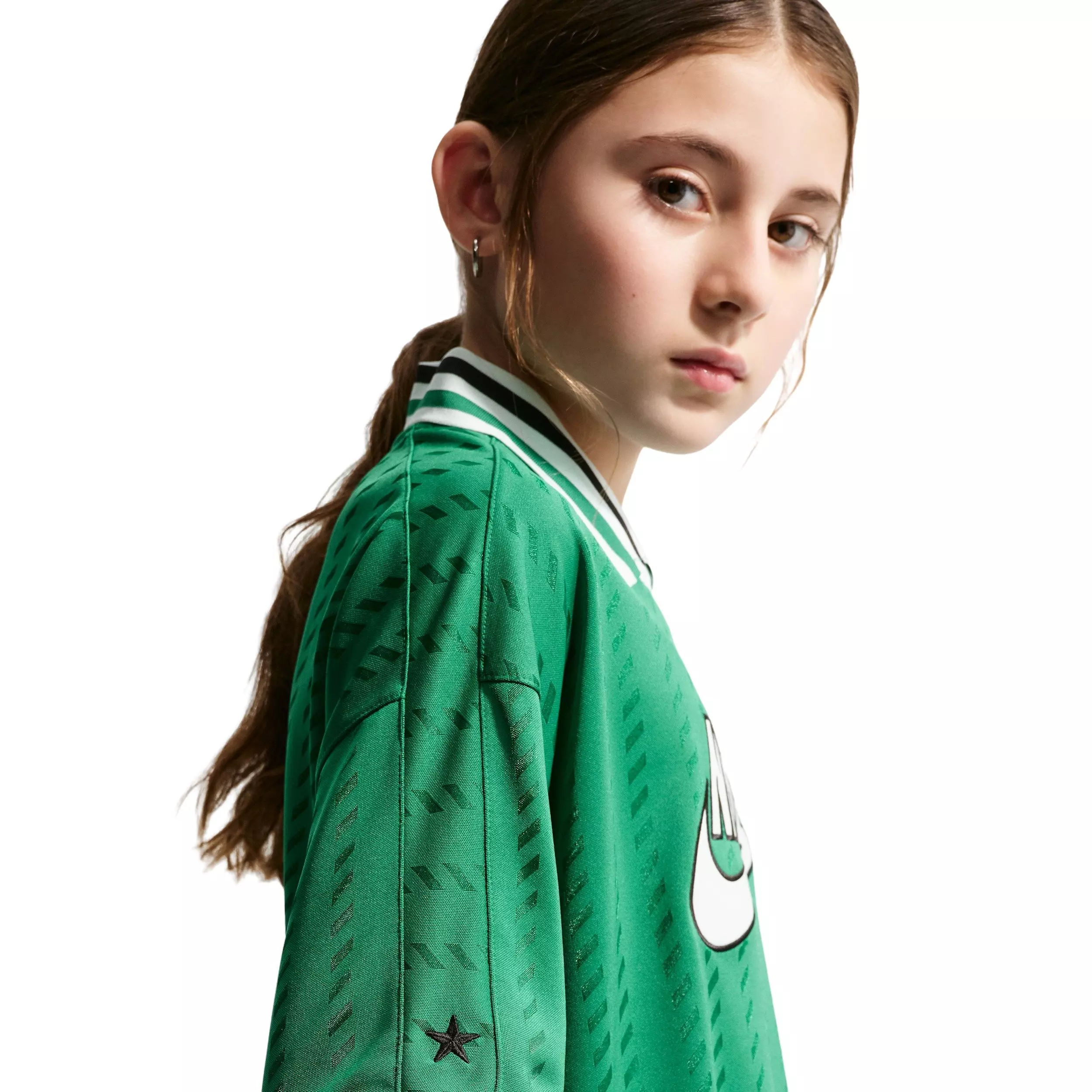 Nike Big Kids' Sportswear Short Sleeve Jersey - Green - GREEN