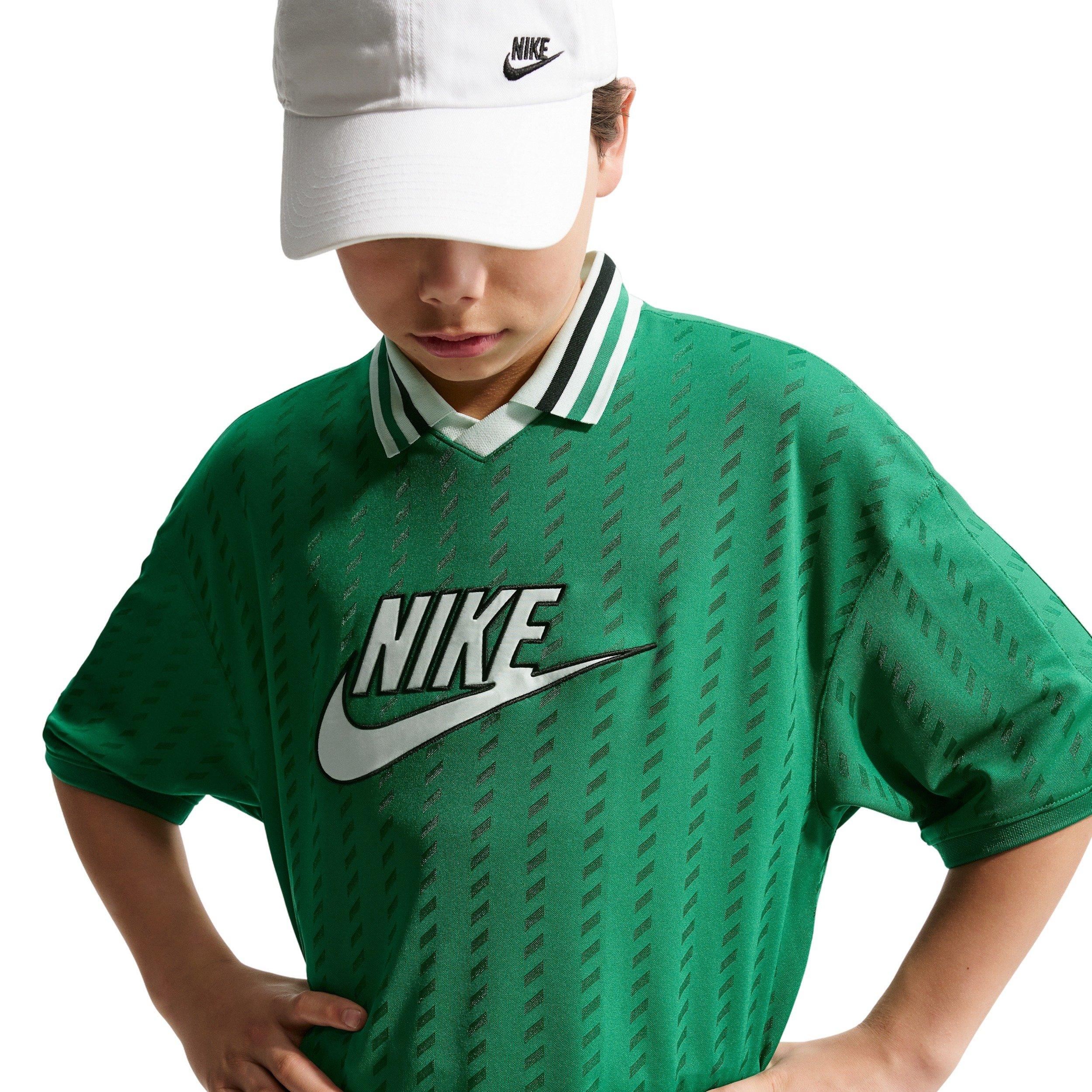 Nike Big Kids' Sportswear Short Sleeve Jersey - Green - GREEN Thumbnail View 5