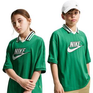 Nike Big Kids' Sportswear Short Sleeve Jersey - Green