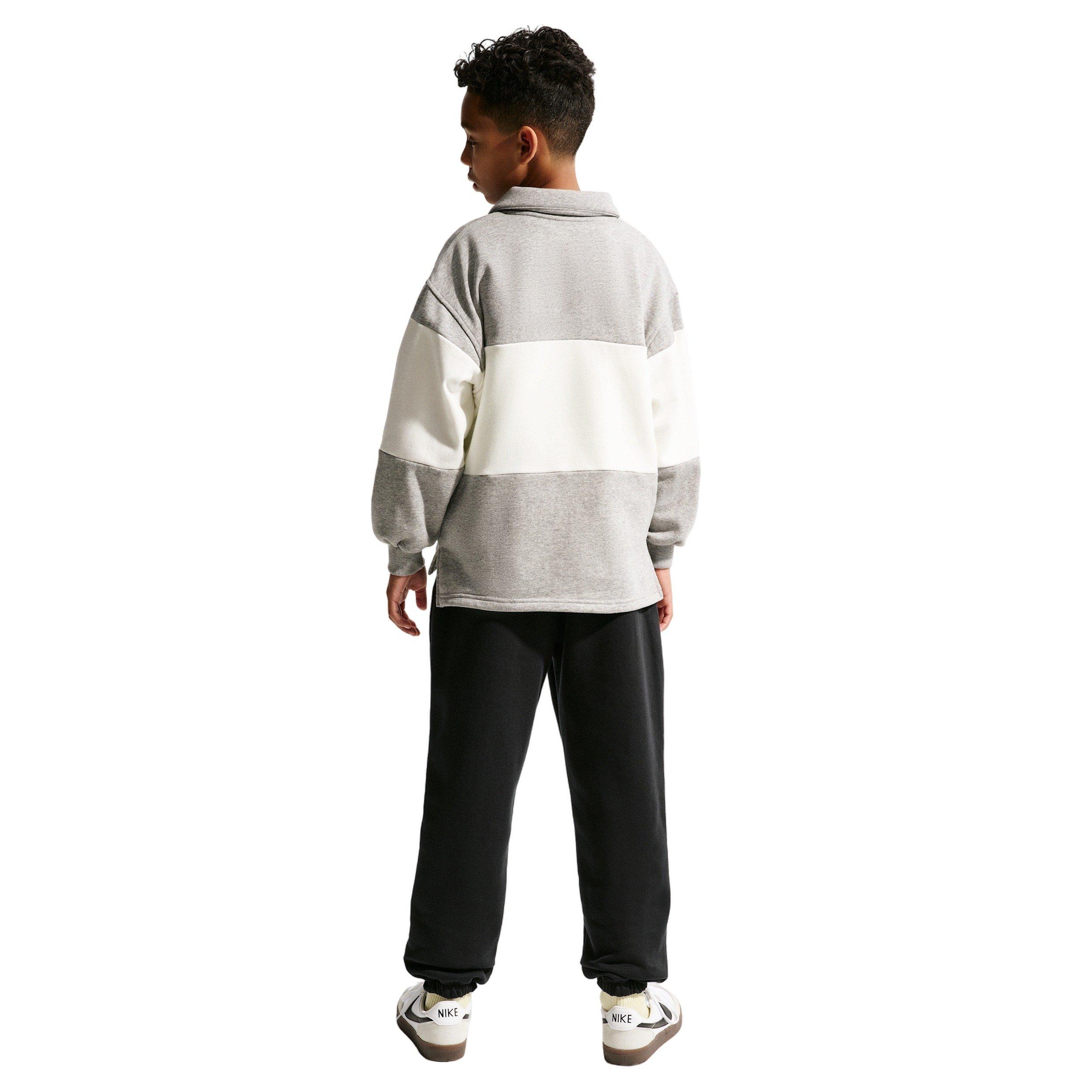 Nike Big Kids' Sportswear Club Fleece Loose Sweatpants - Black - BLACK Thumbnail View 2