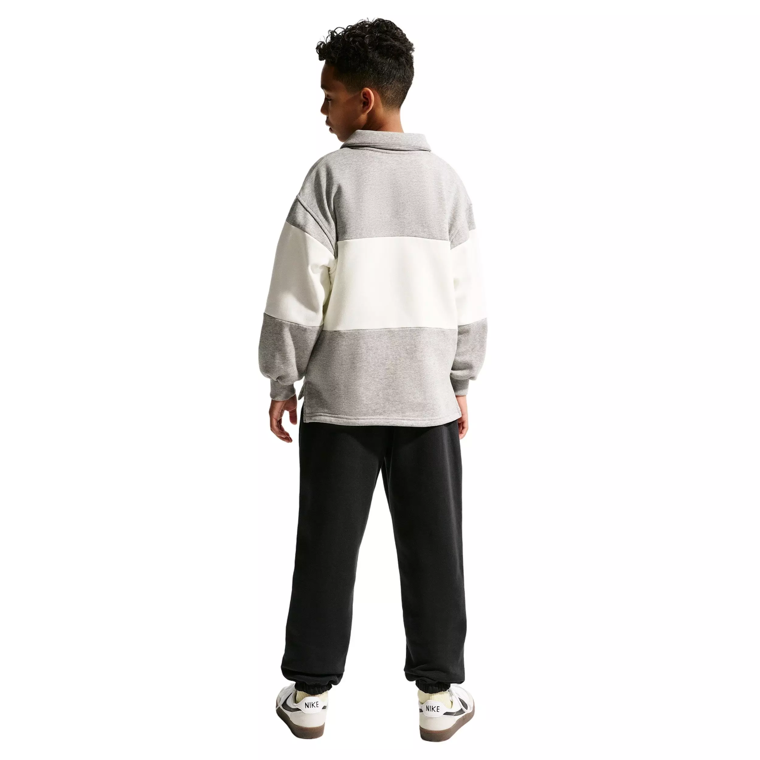 Nike Big Kids' Sportswear Club Fleece Loose Sweatpants - Black - BLACK