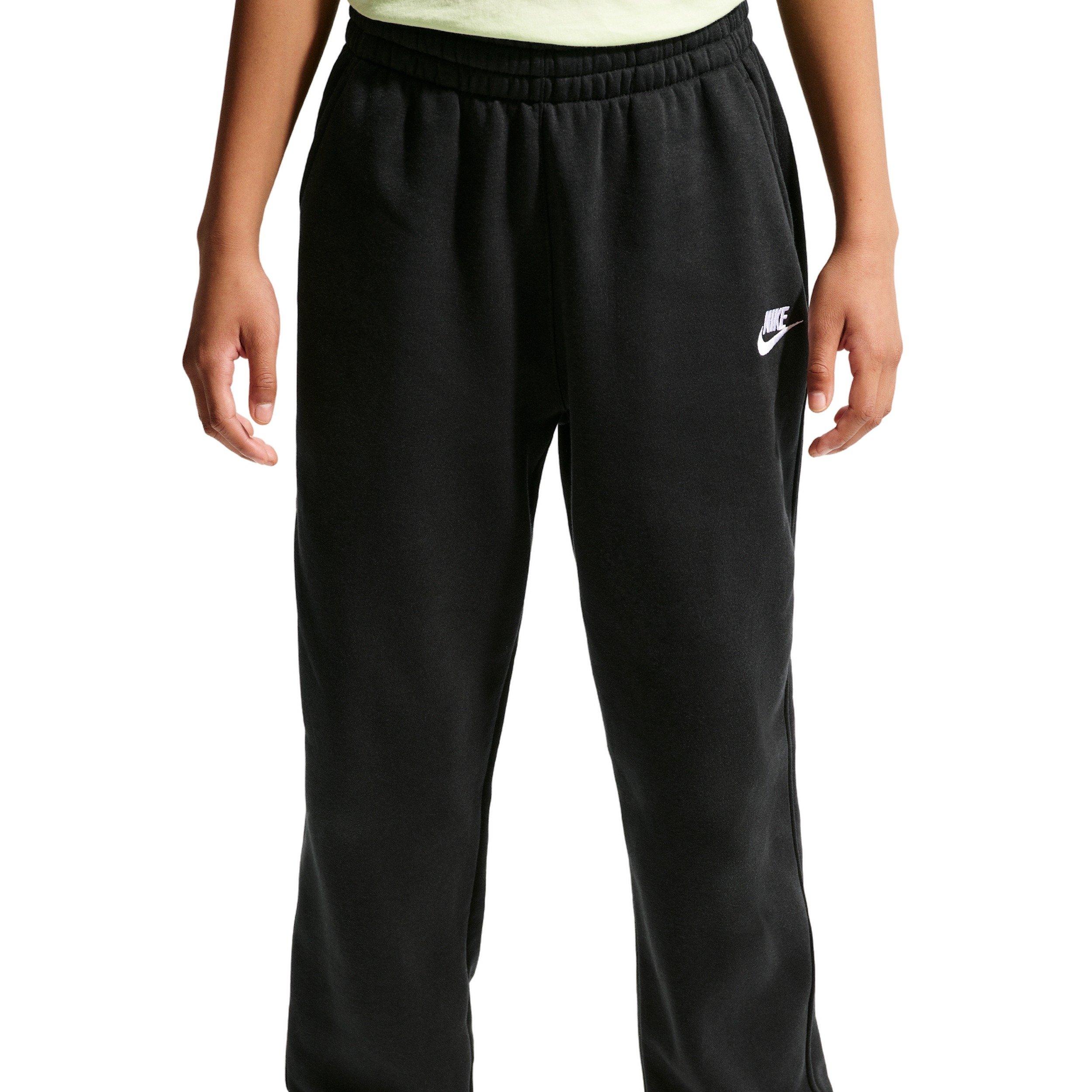 Nike Big Kids' Sportswear Club Fleece Loose Sweatpants - Black - BLACK Thumbnail View 3