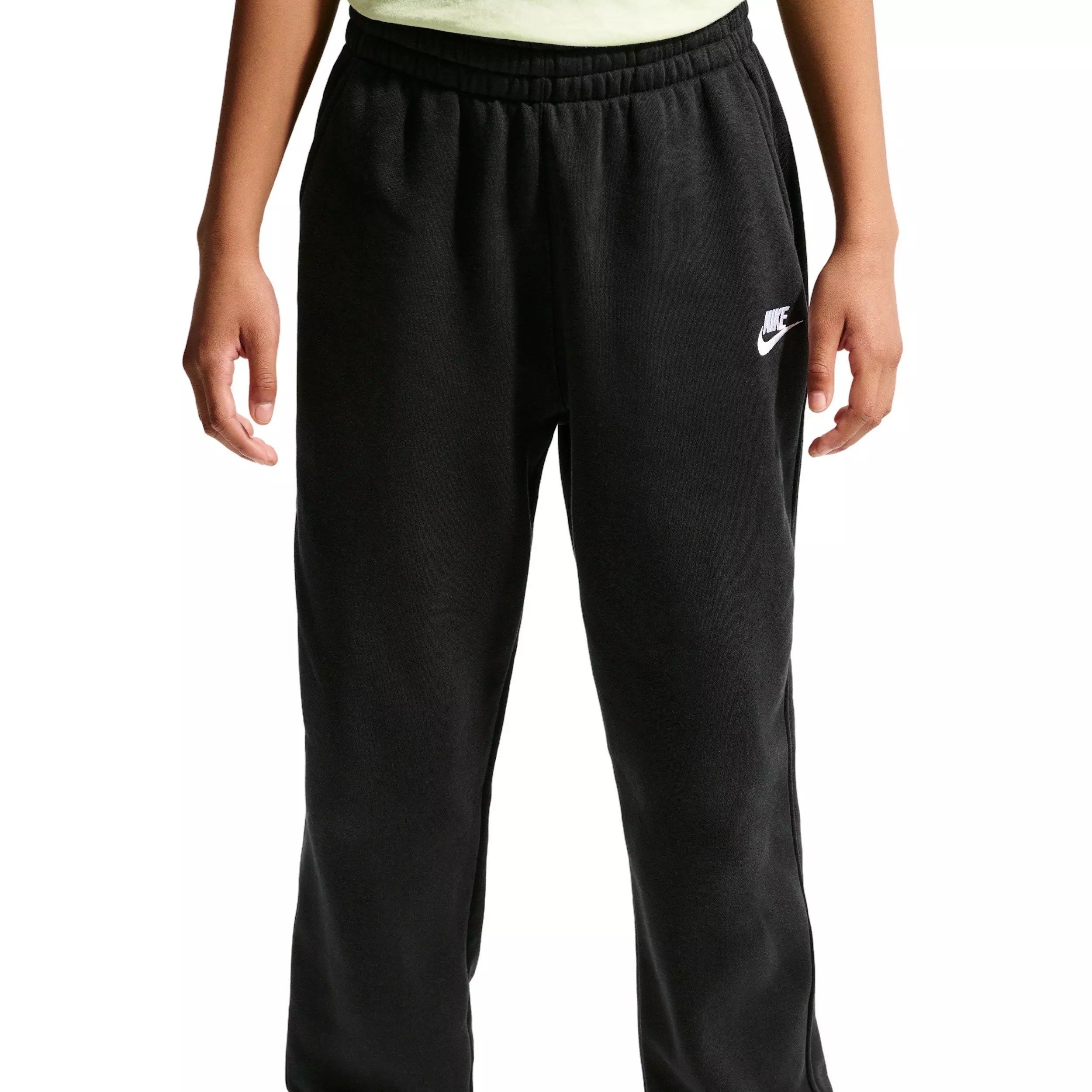 Nike Big Kids' Sportswear Club Fleece Loose Sweatpants - Black - BLACK