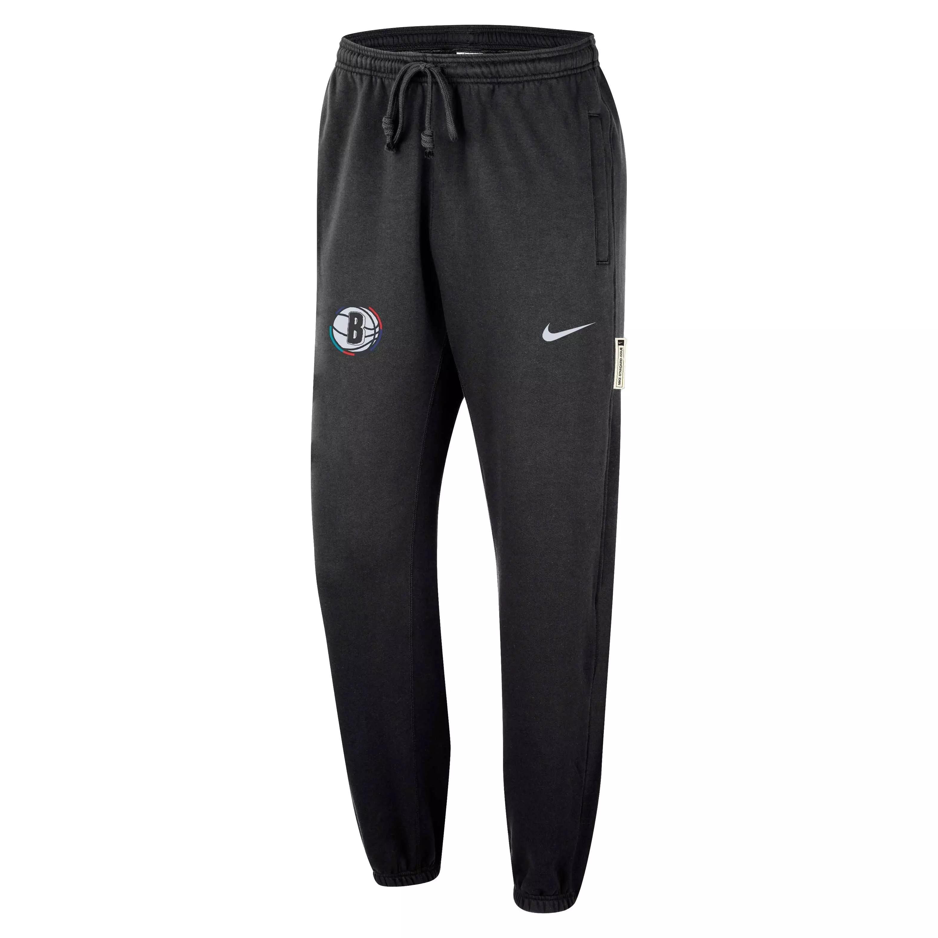 Nike Men's Brooklyn Nets Dri-FIT Standard Issue CE Courtside NBA Pants -Black - BLACK
