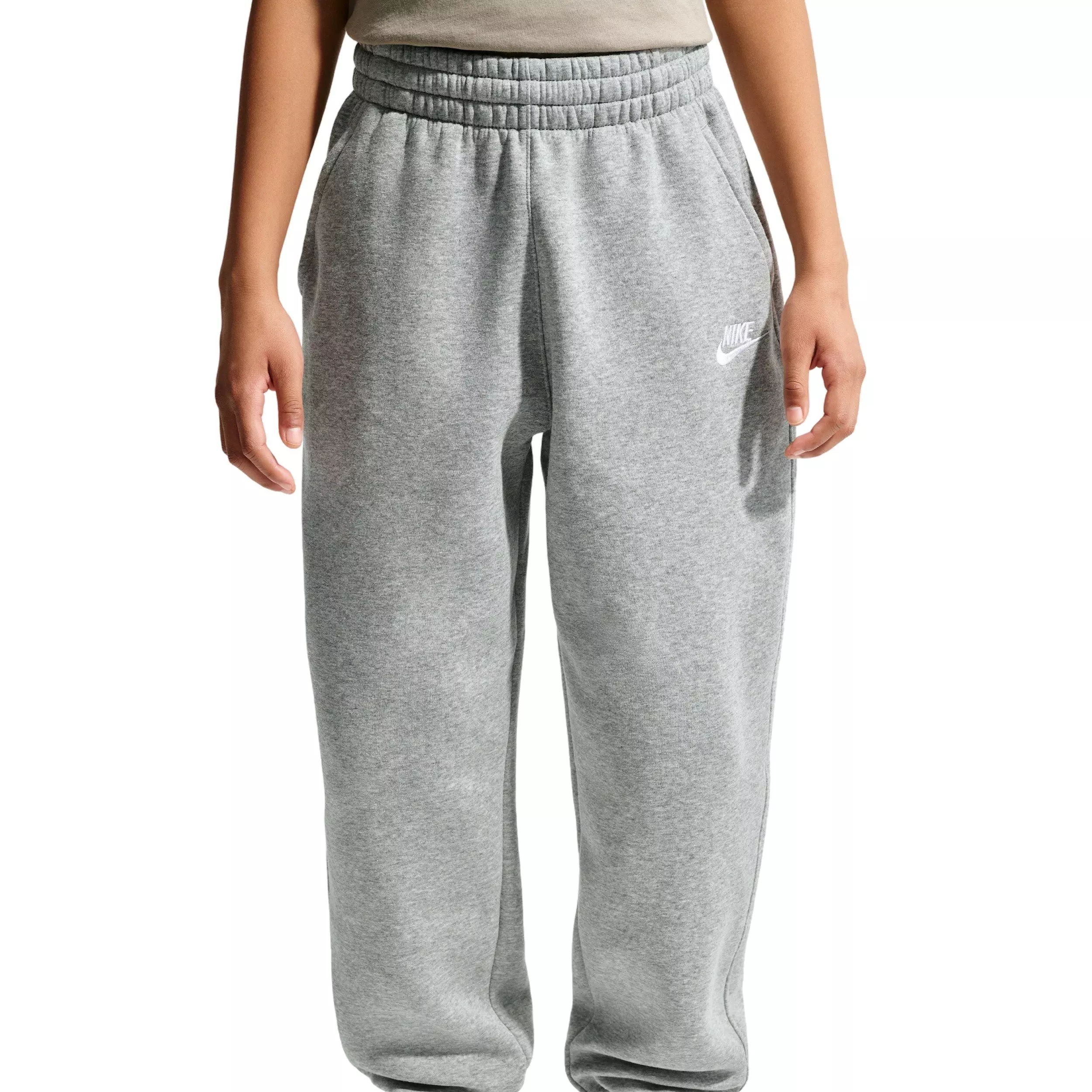 Nike Big Kids' Sportswear Club Fleece Loose Sweatpants - Grey - GREY
