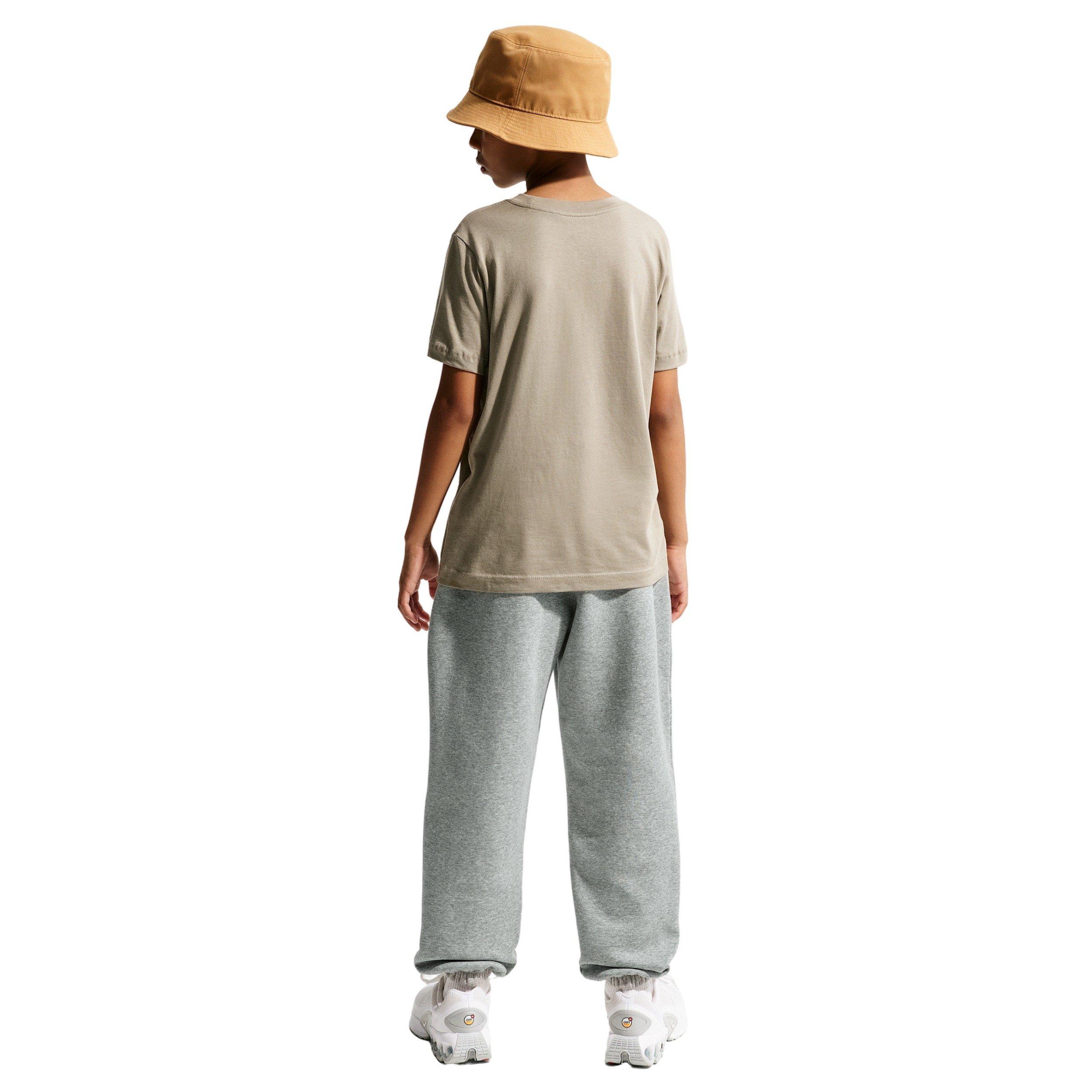 Nike Big Kids' Sportswear Club Fleece Loose Sweatpants - Grey - GREY Thumbnail View 4